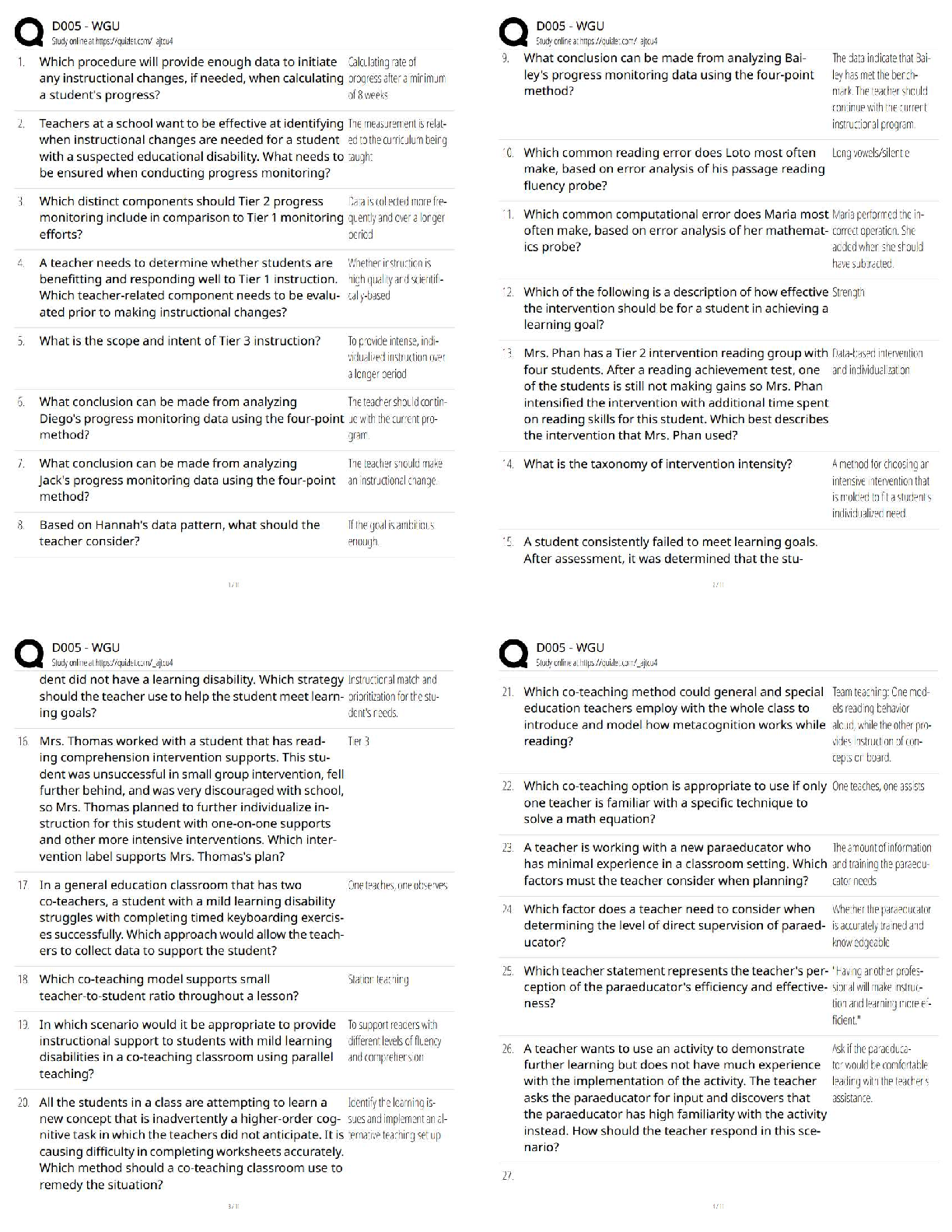 WGU D005 Foundations of Special Education Test Bank Questions IMG-1