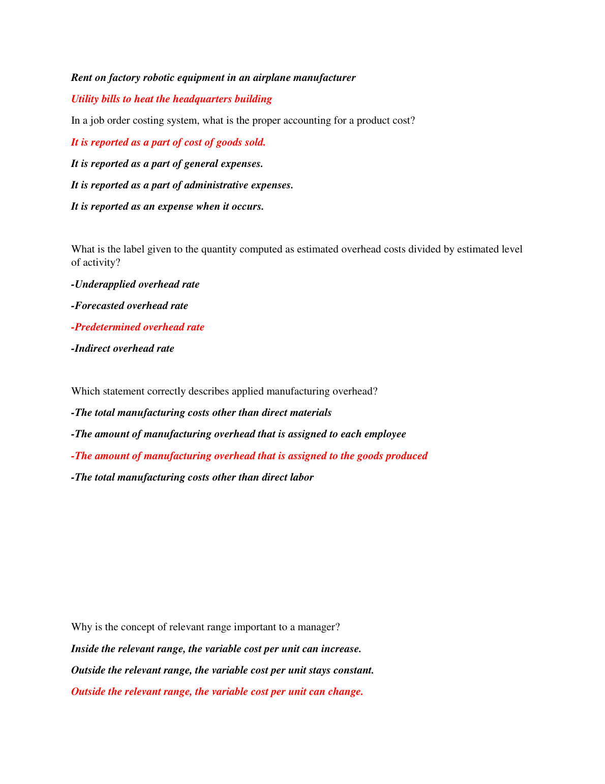 WGU D196 Finance and Management Accountancy Test Bank IMG-1
