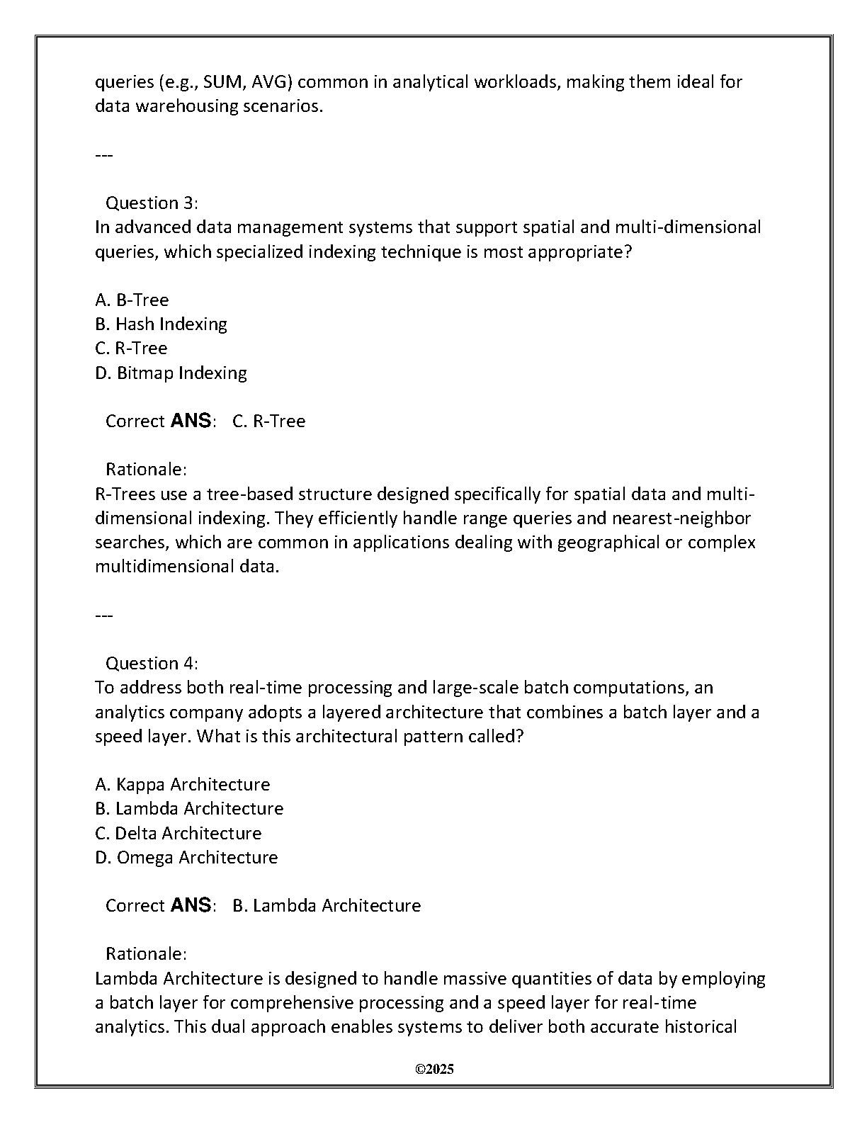 DTMG 3179 Exam Prep: WGU Adv Data Mgmt Review IMG-3