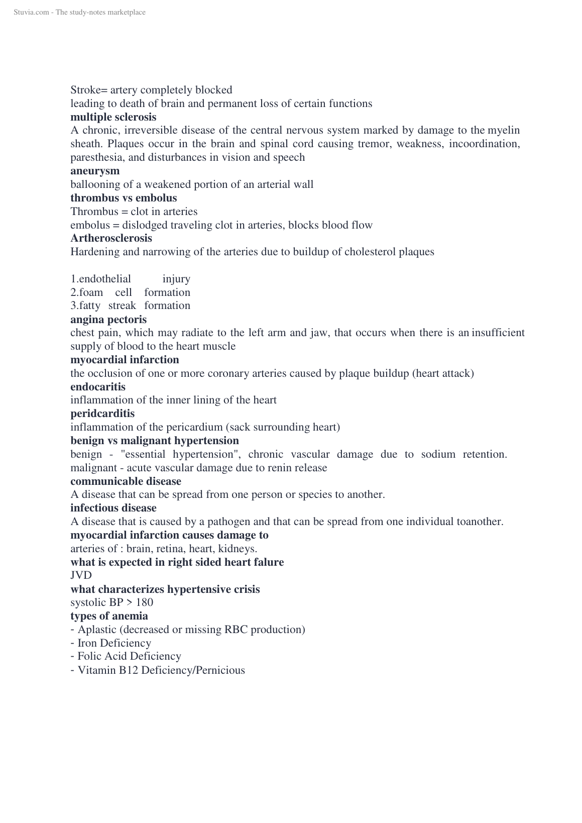 Pathophysiology WGUD236 Exam Study Guide Verified Answers