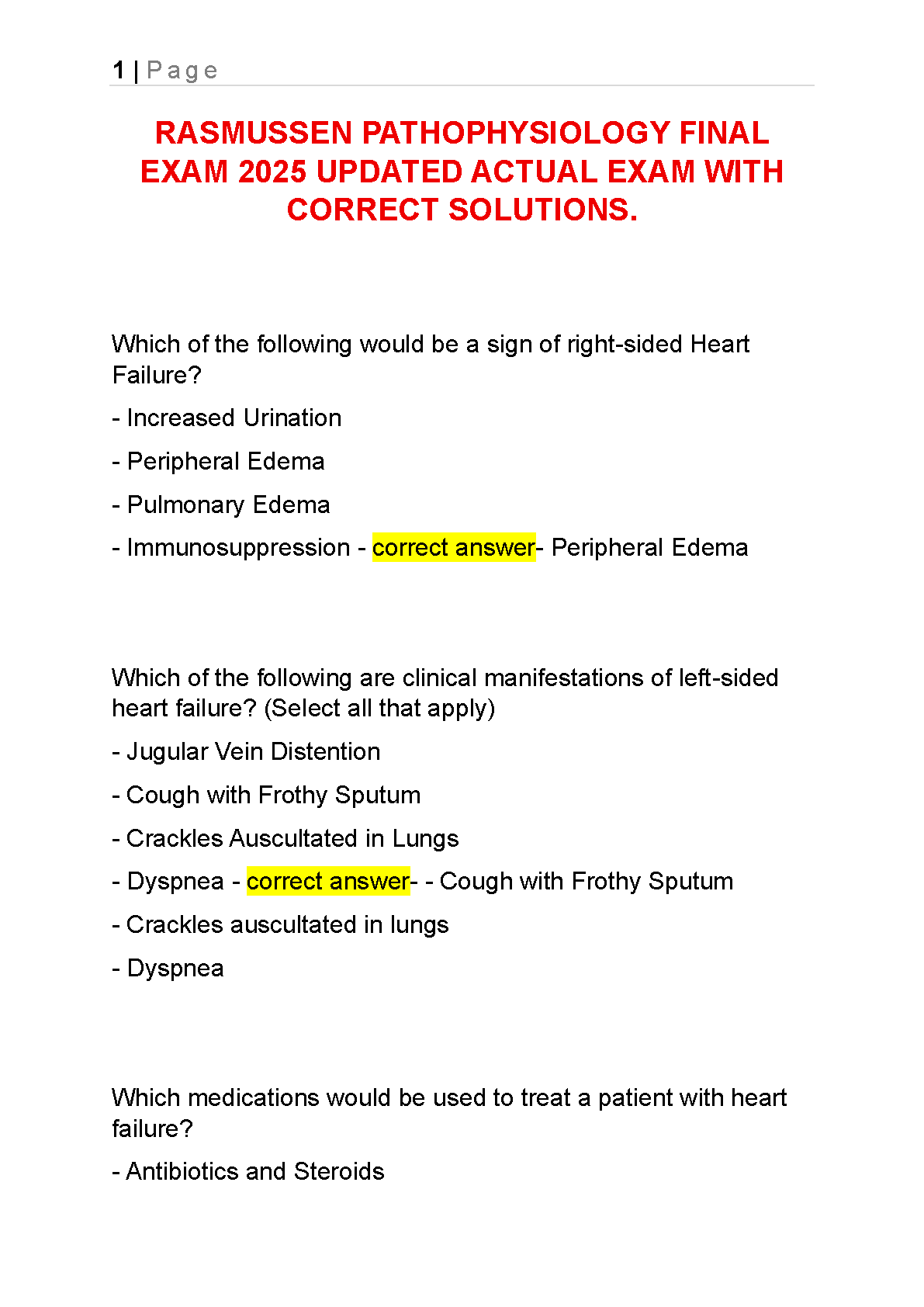 Fundamental Nursing Test Bank 2026/27 NCLEX Prep