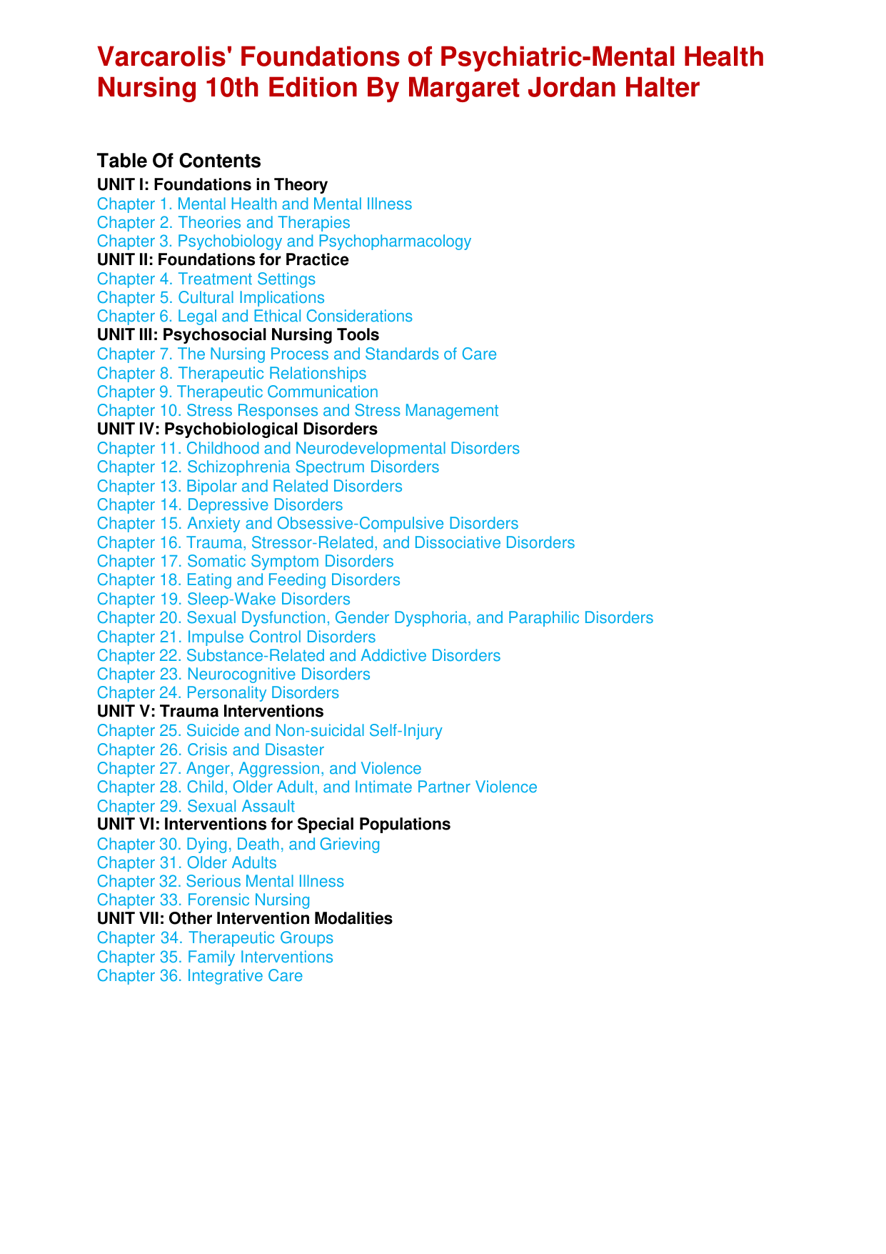 Varcarolis' Foundations of Psychiatric-Mental Health Nursing