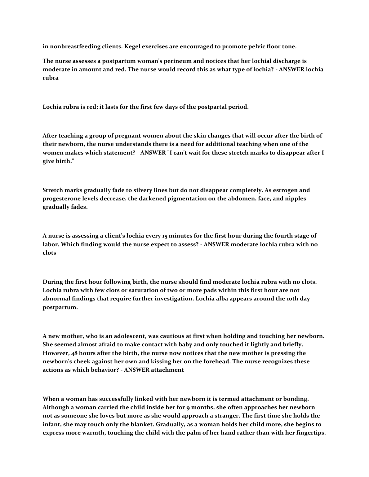 Chapter 15 Postpartum Test Bank Ricci Kyle Carman 2026/27 IMG-1