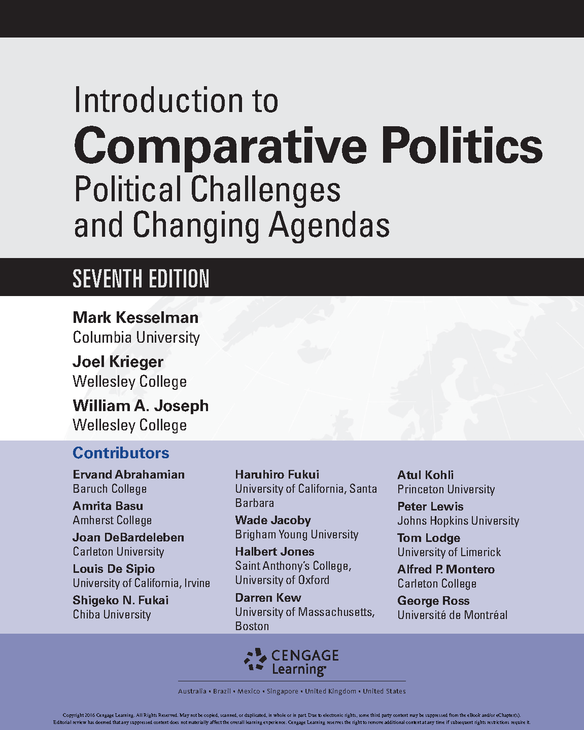 Comparative Politics Test Bank & Solution Manual 7th Ed.