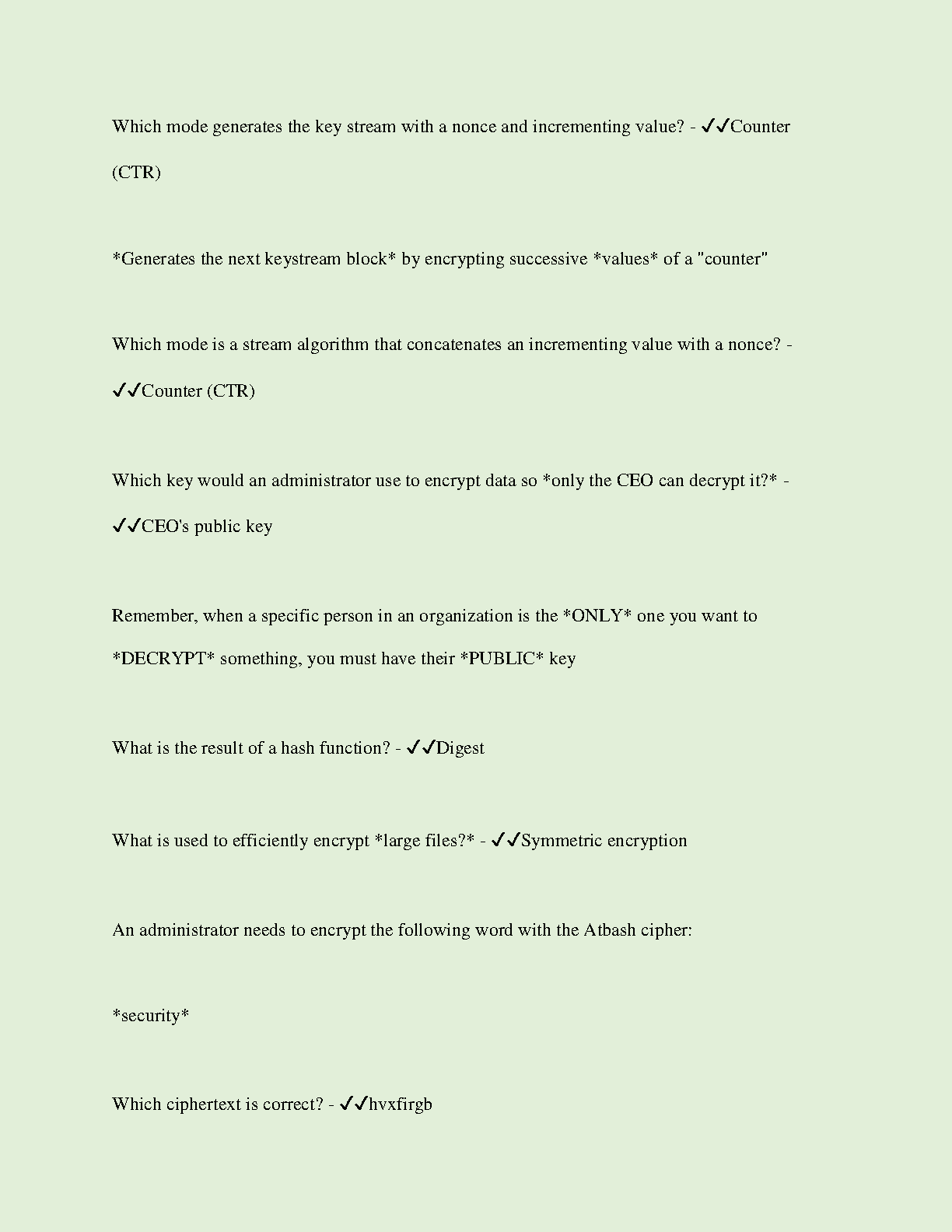 WGU C839 Crypto Intro Prep 2024/25