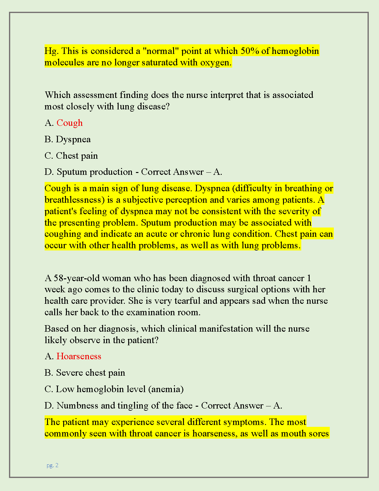 MDC III Exam 2 Test Bank Rasmussen Nursing 2026/2027