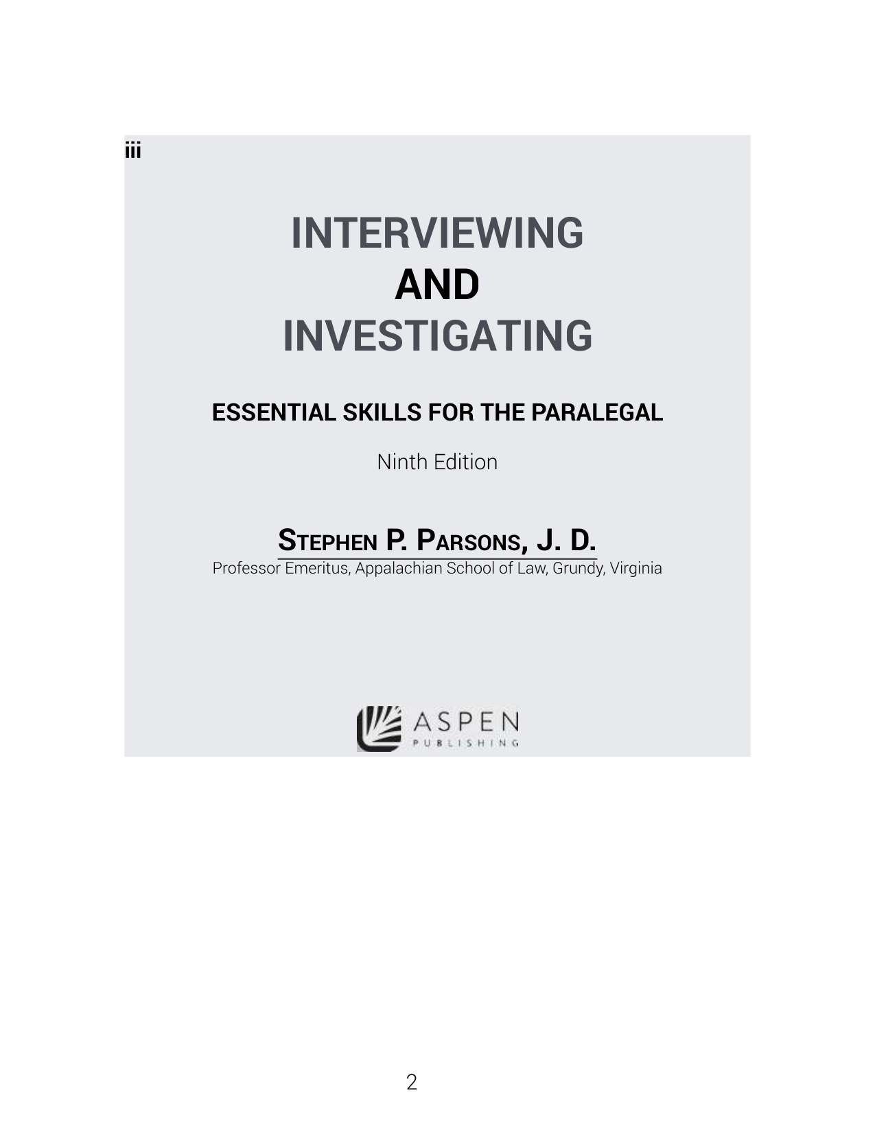 Interviewing and Investigating, 9th Edition IMG-3