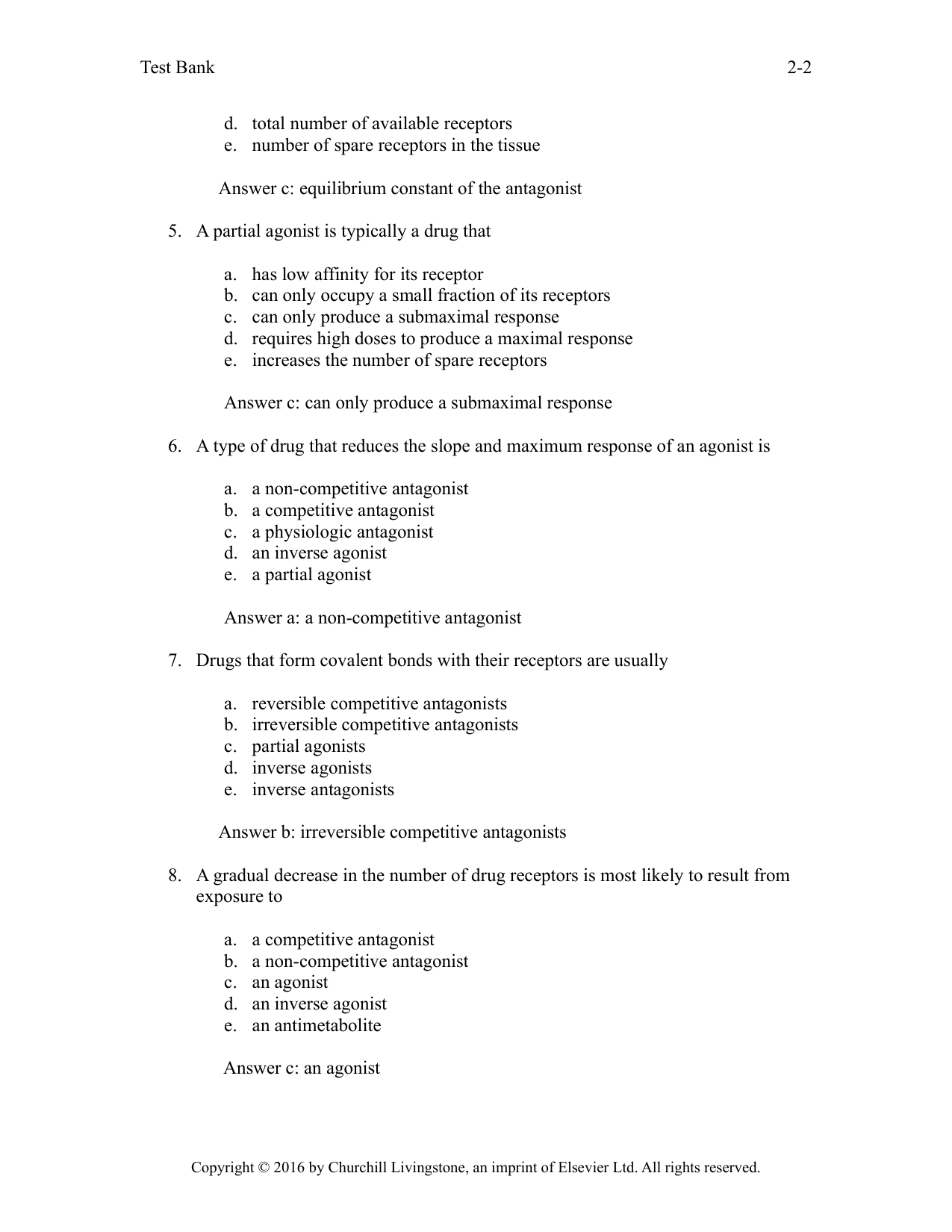 Rang and Dale's Pharmacology 8th Edition TEST BANK IMG-3