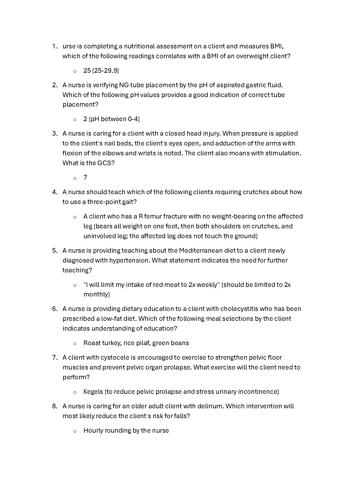 ATI Capstone Fundamentals Exam Questions & Answers 2026/27