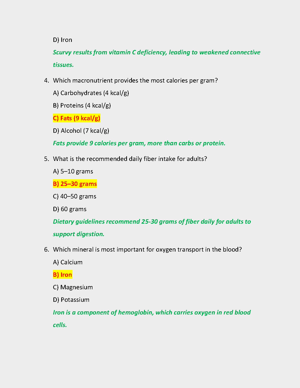 WGU C787 Nutrition Practice Exams 2025 with Rationales
