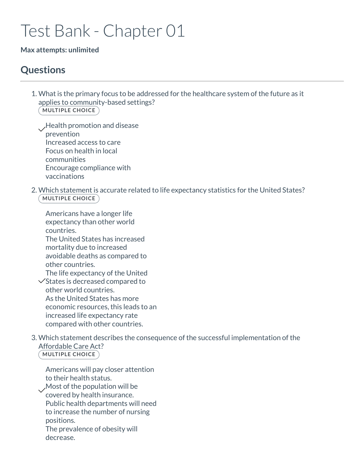 Public Health Nursing 11th Edition TEST BANK