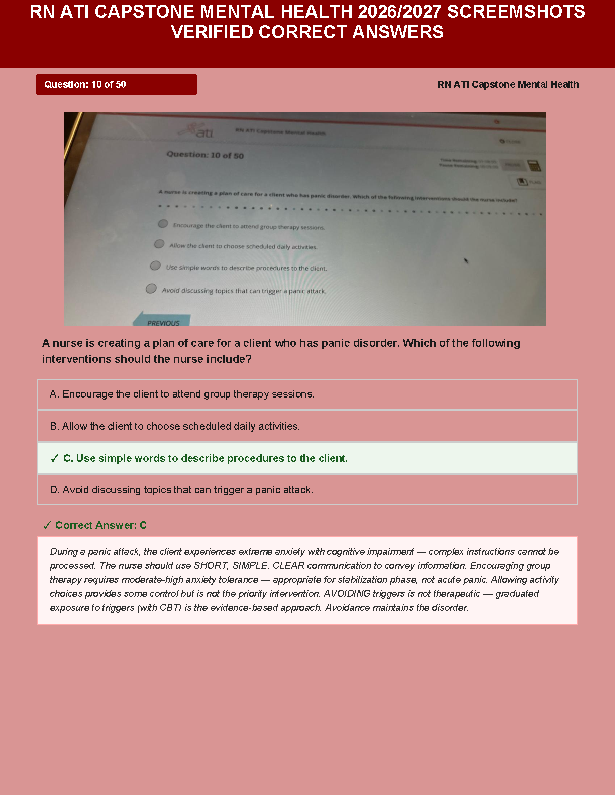 ATI Mental Health Practice Test 2026 with Answers IMG-3