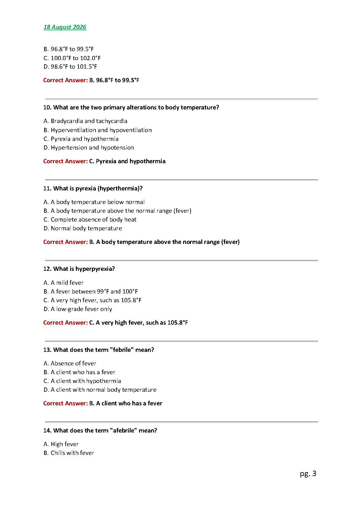 Nursing Fundamentals Exam 2 Test Bank Vital Signs 2026 IMG-3