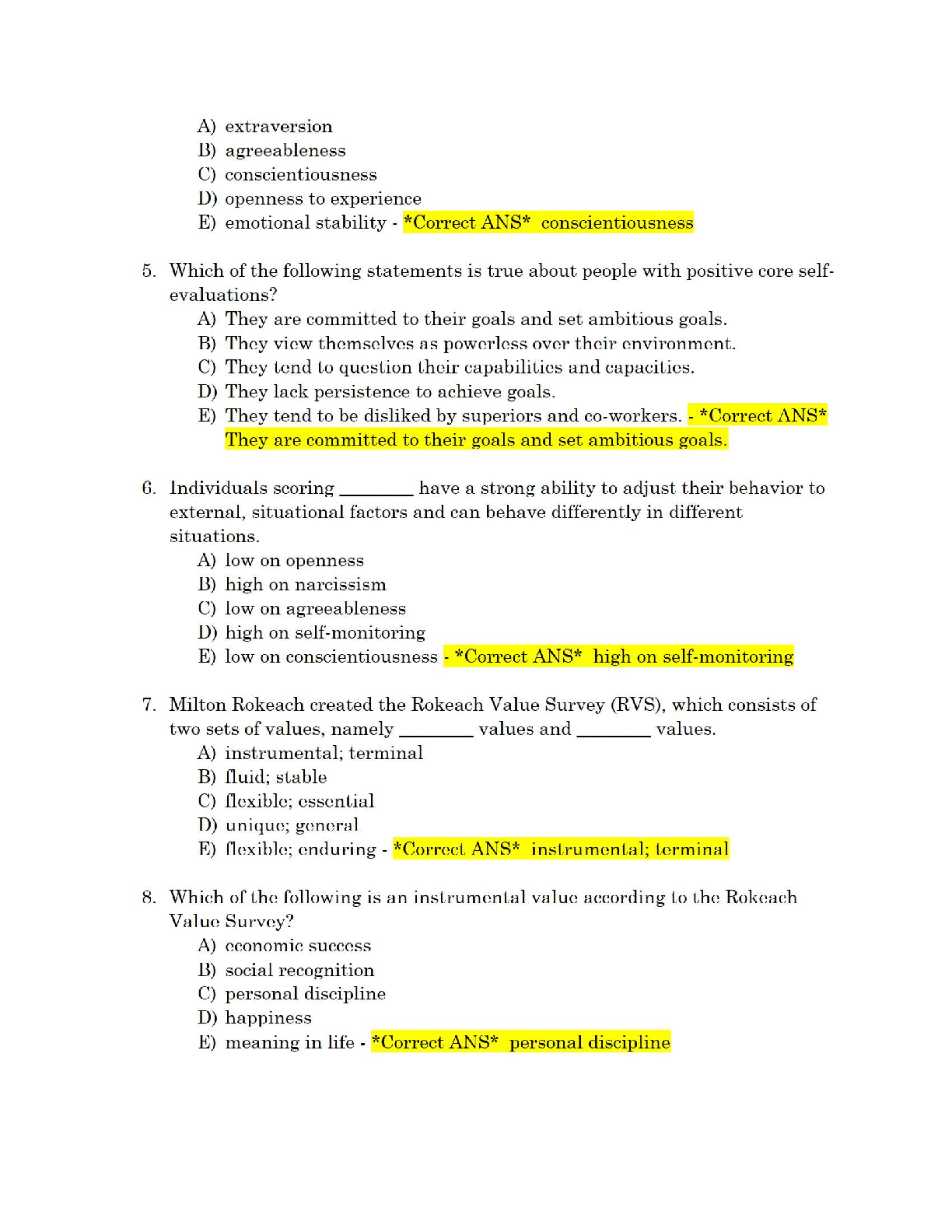 WGU C715 Org Behavior Exam Q&A 2025 Study Guide
