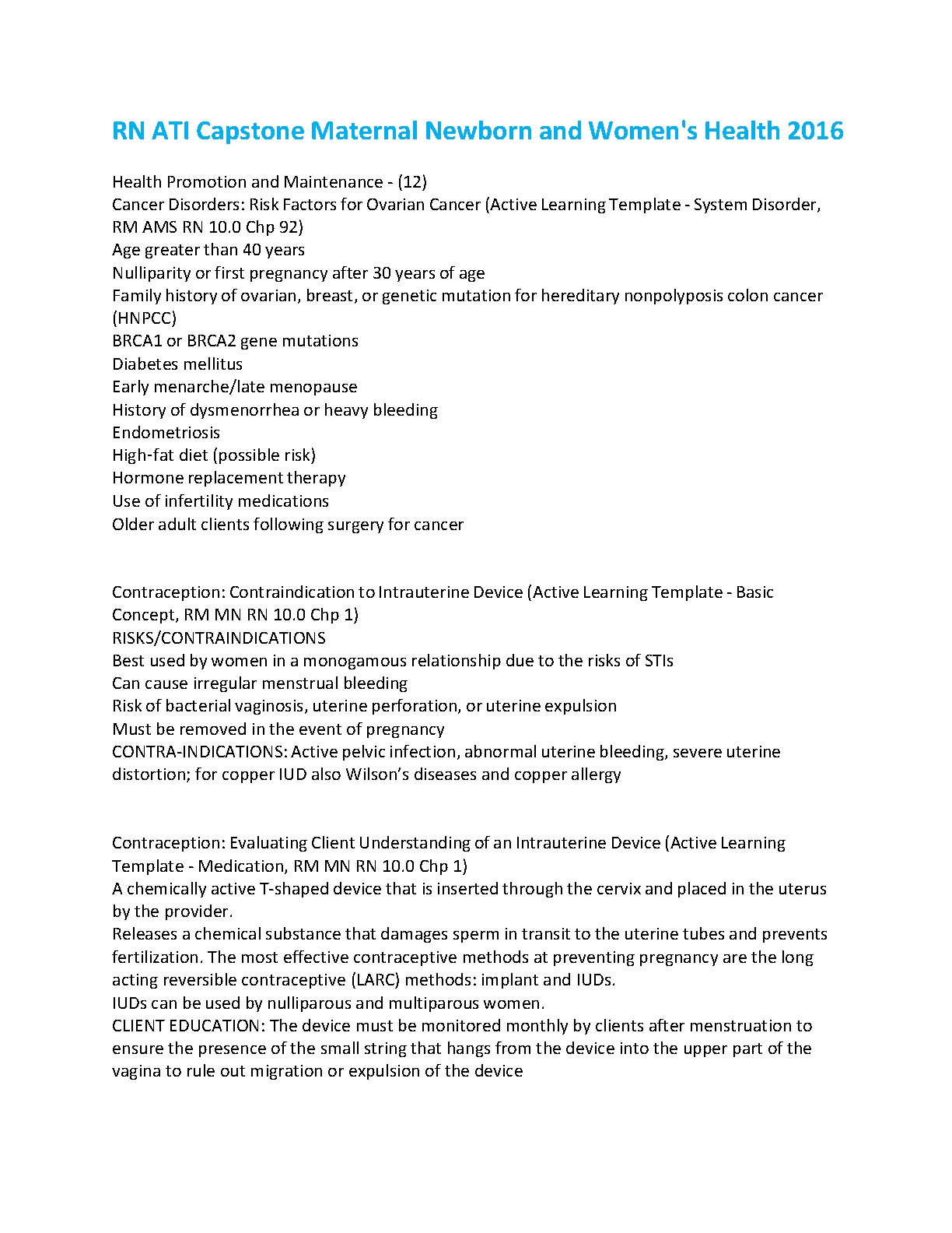 ATI Maternal Newborn Exam Prep Guide 2026/27 Edition