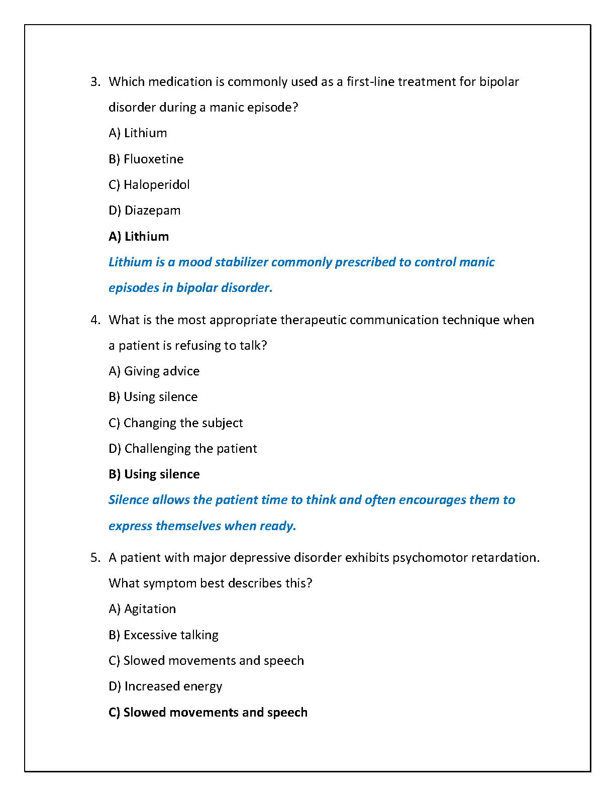 WGU C487 Psych Mental Health Clinical Exam Prep 2025
