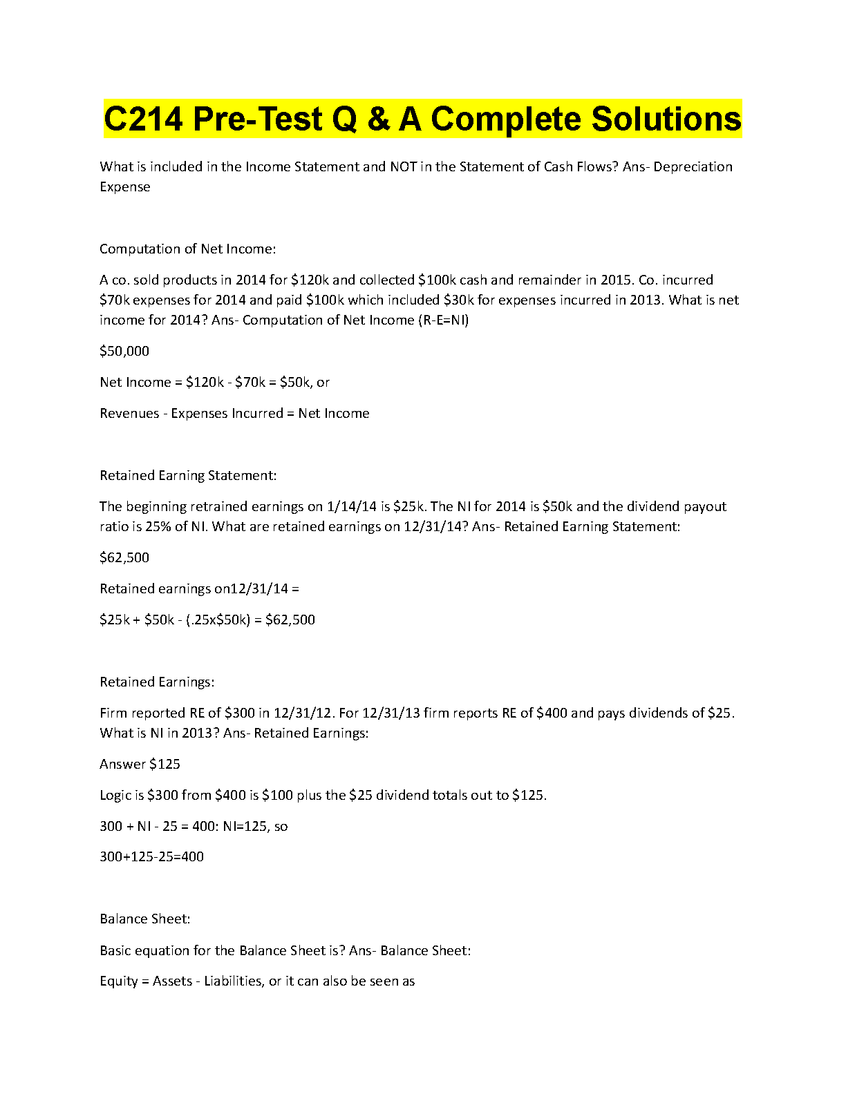 WGU C214 Pre-Test Answers & Solutions 2024/25 IMG-1