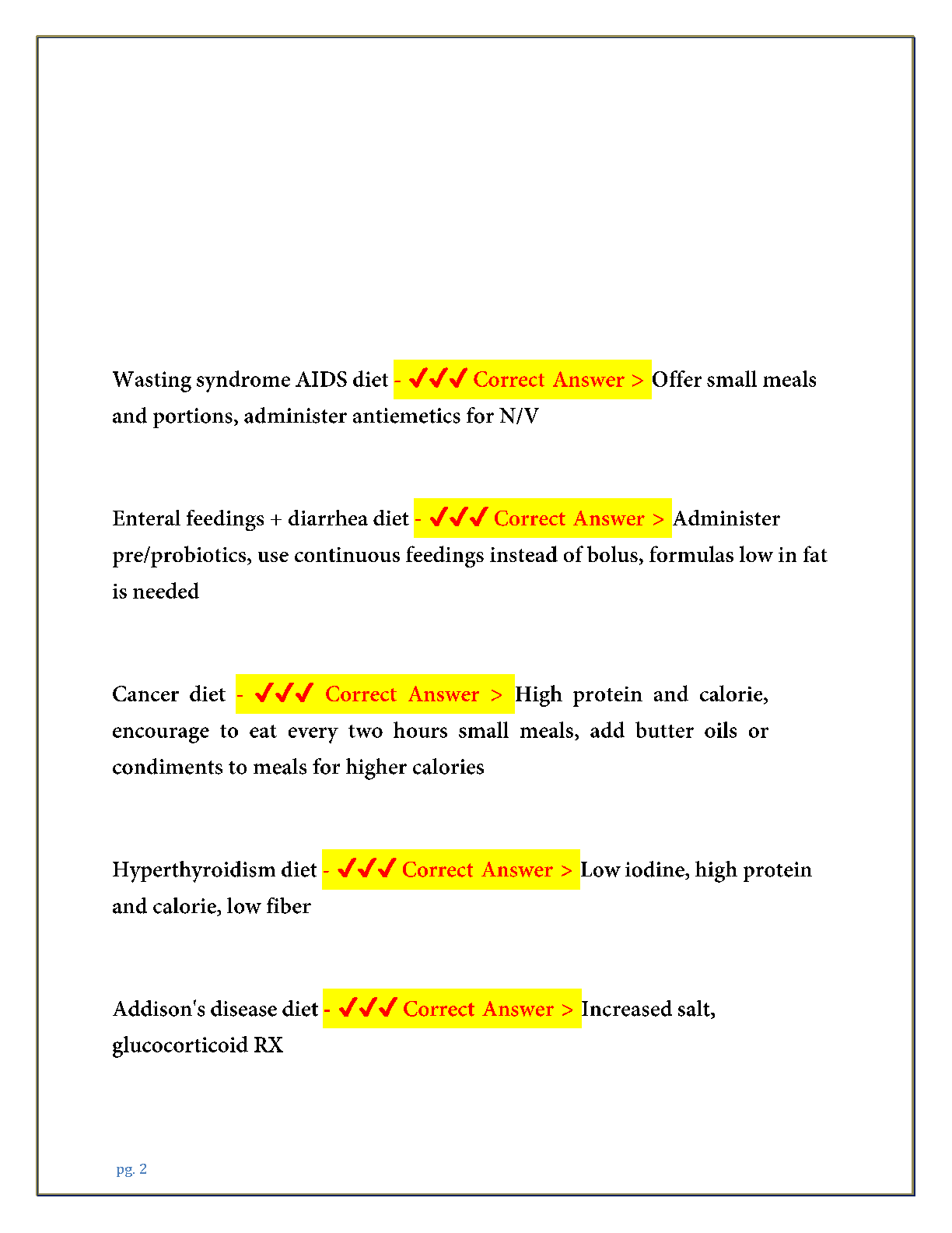WGU D440 Nutrition Study Guide 2025