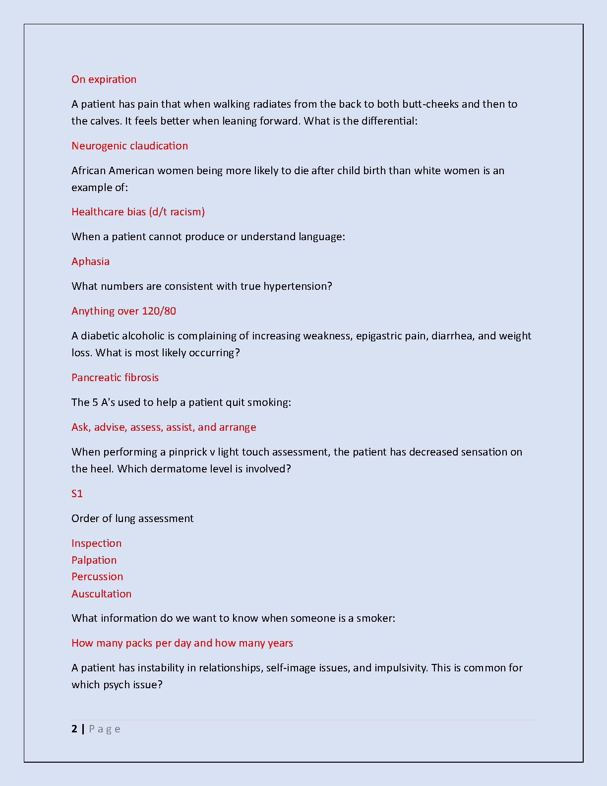 NUR 634 Midterm Exam 2026/27 Study Guide with Answer Key