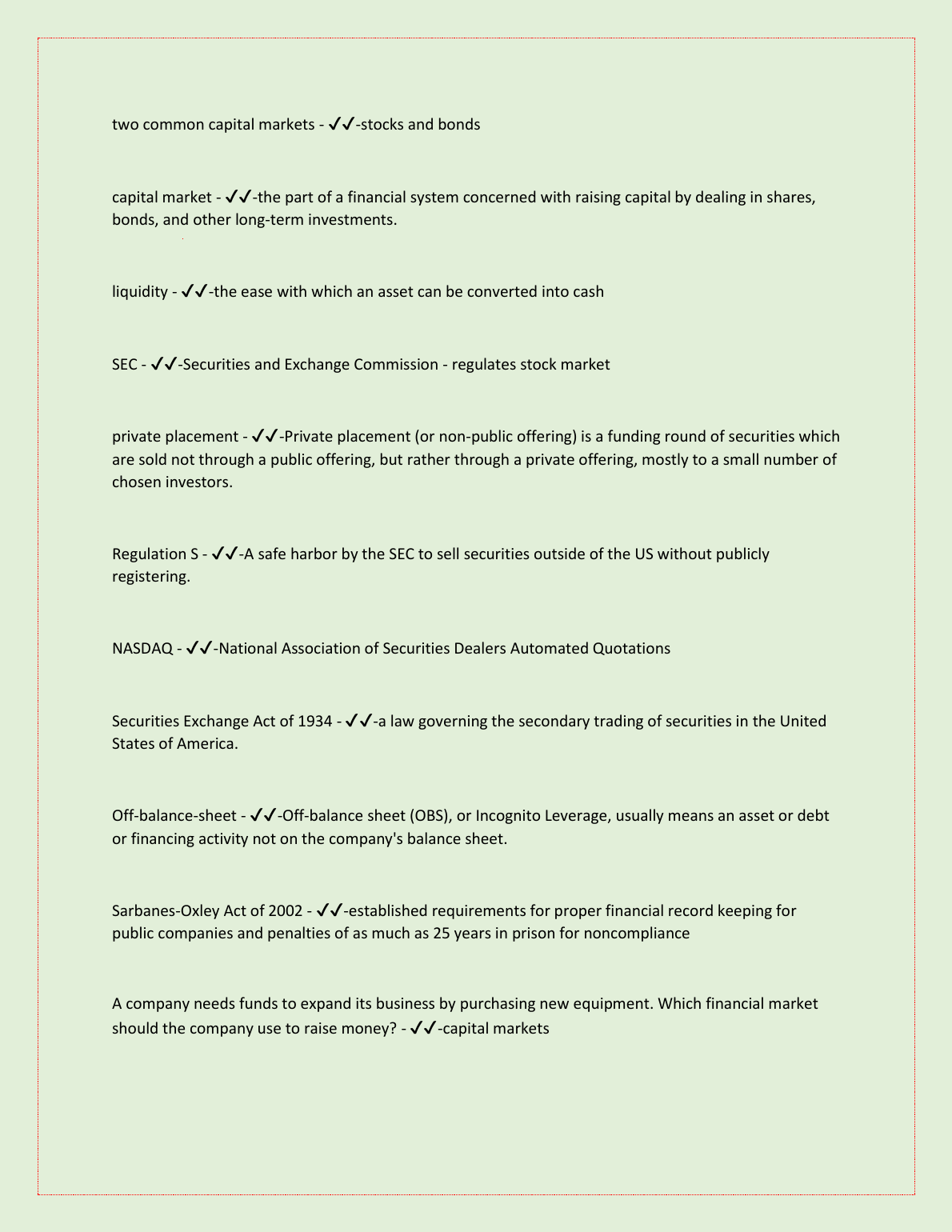 WGU C708 Principles of Finance Exam Qs & Answers IMG-1