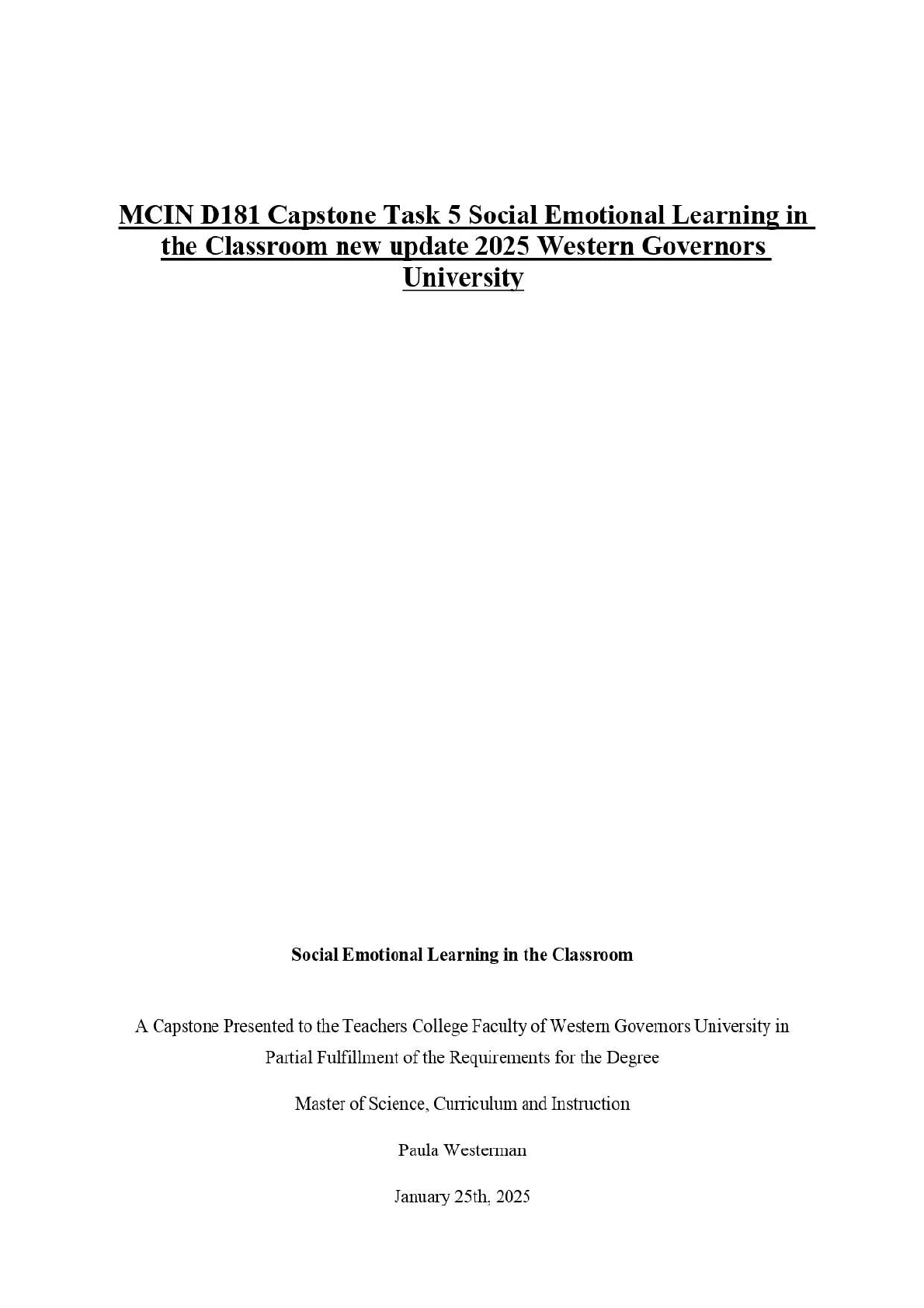 MCIN D181 Task 5 SEL Guide for WGU Students IMG-1