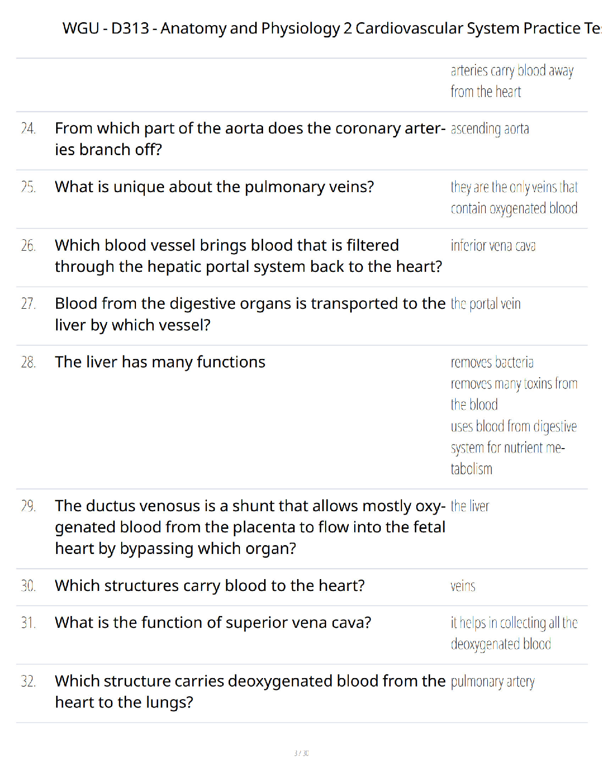 WGU D313 Cardiovascular Practice Test Questions & Answers 2026 IMG-3