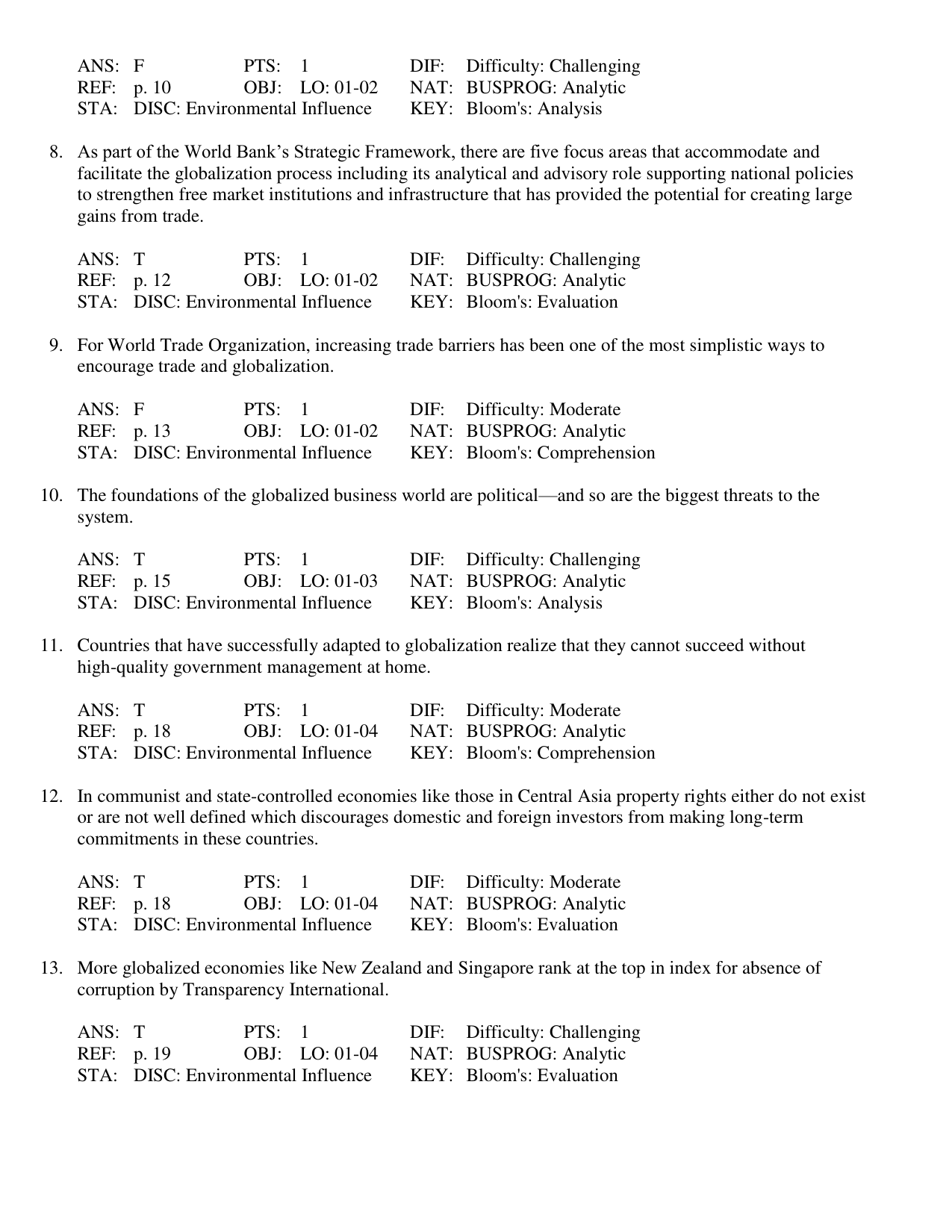 Introduction to Global Business Test Bank 1st Edition IMG-3