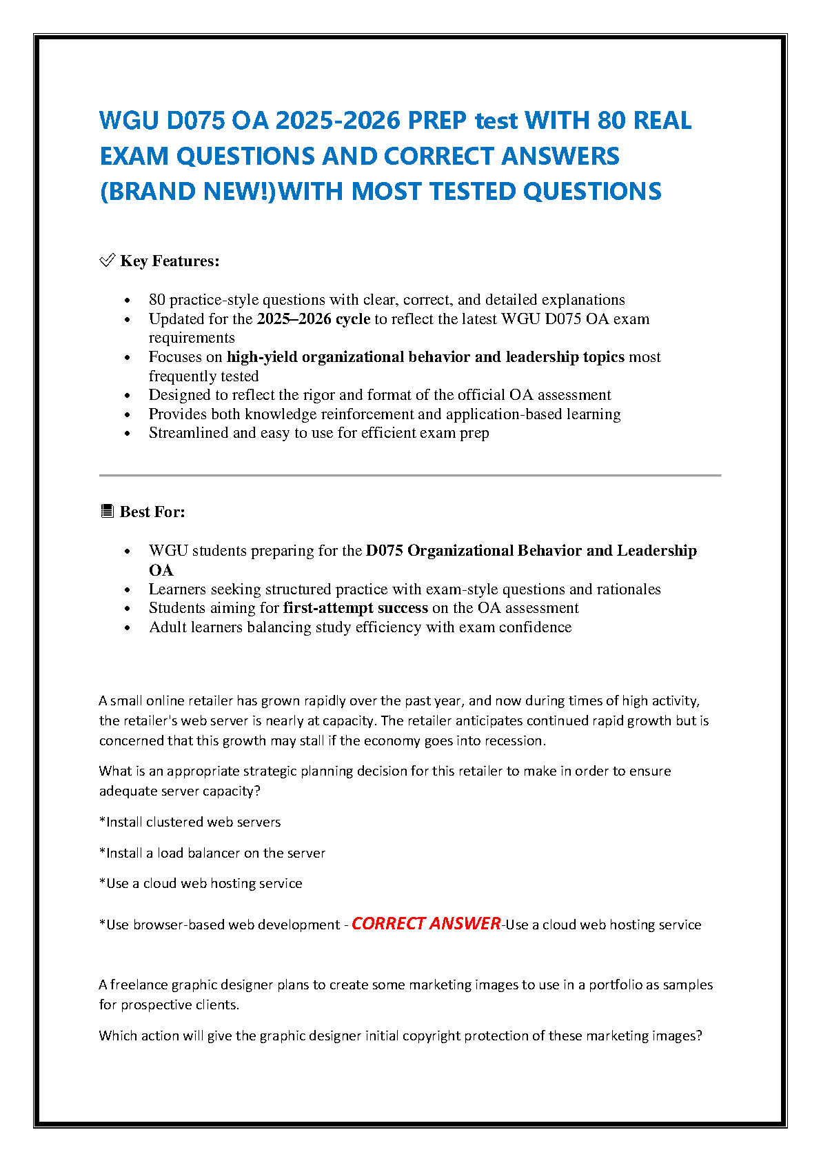 WGU D075 OA Exam Prep 2025-26: 80 Practice Questions IMG-1