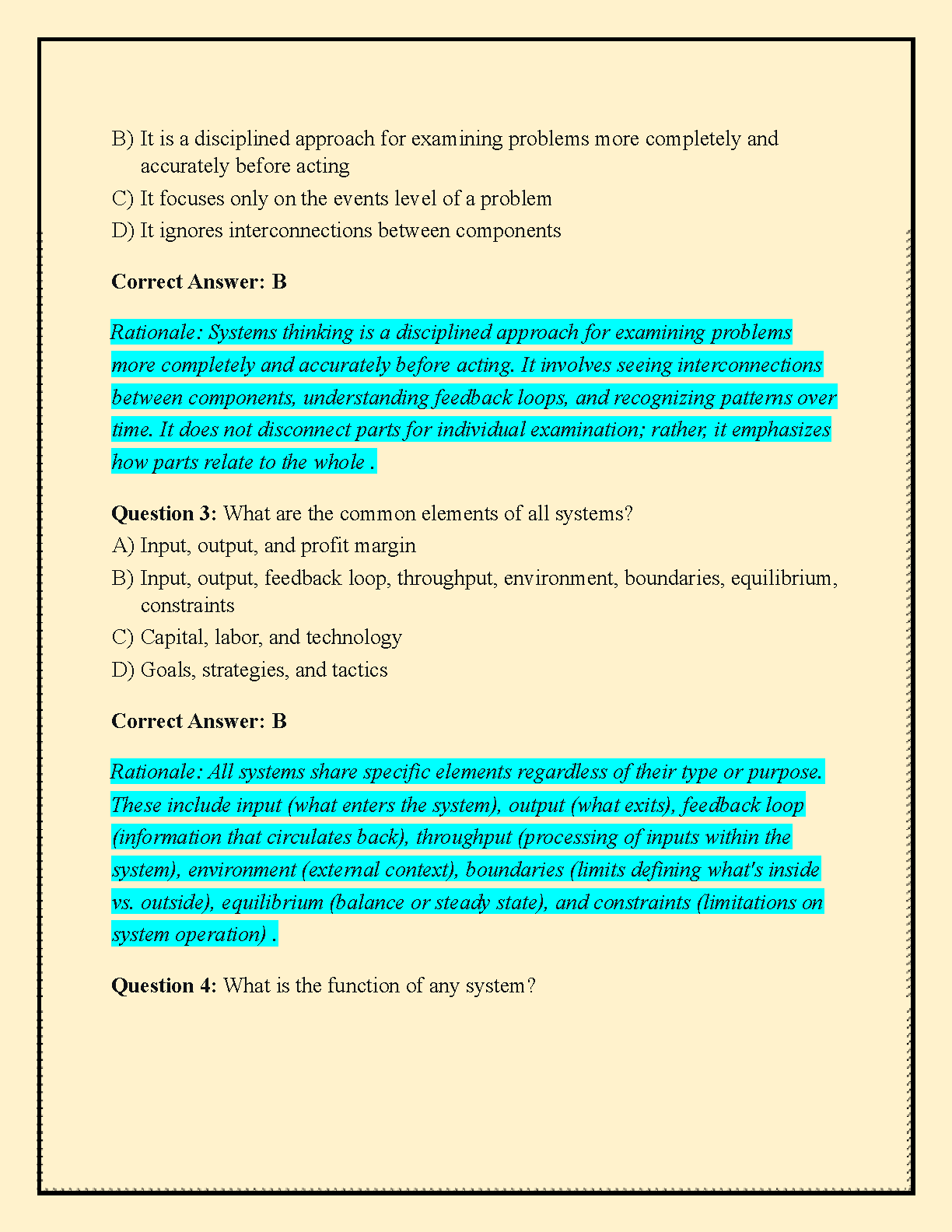 WGU D372 Systems Thinking Exam Guide 2026