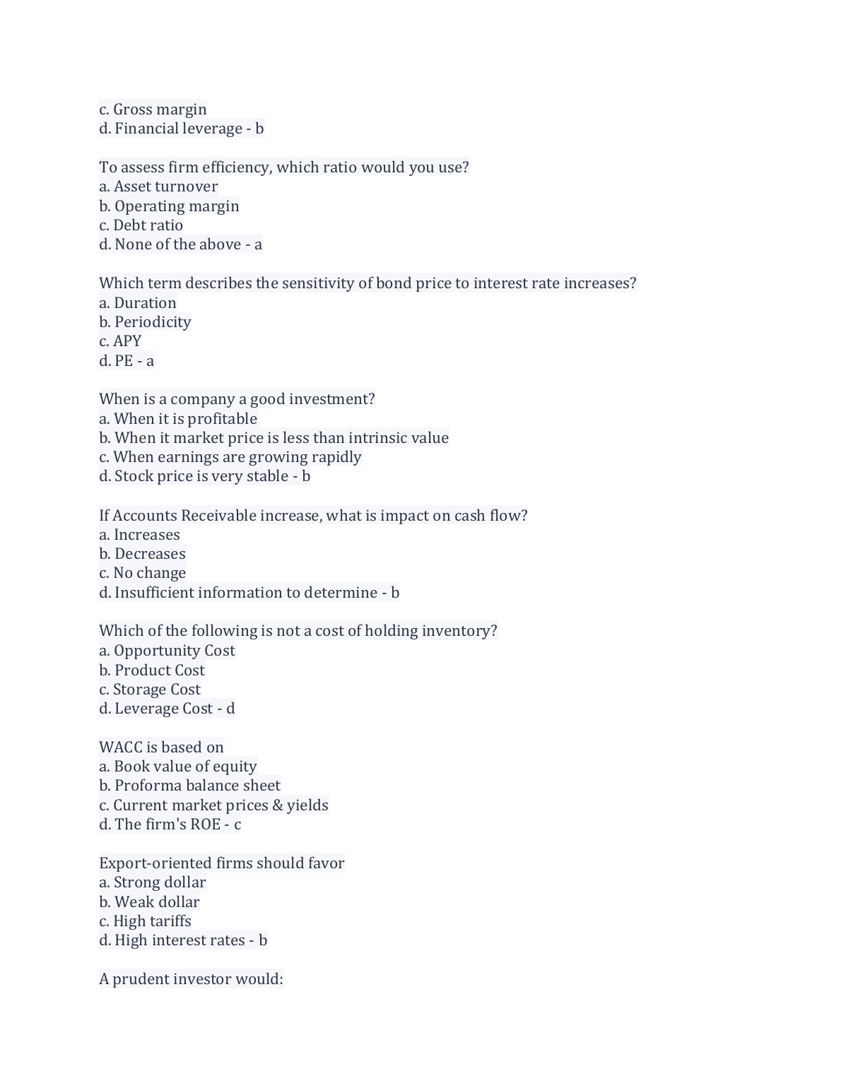 WGU C214 Financial Mgmt Concepts Practice Exam IMG-1