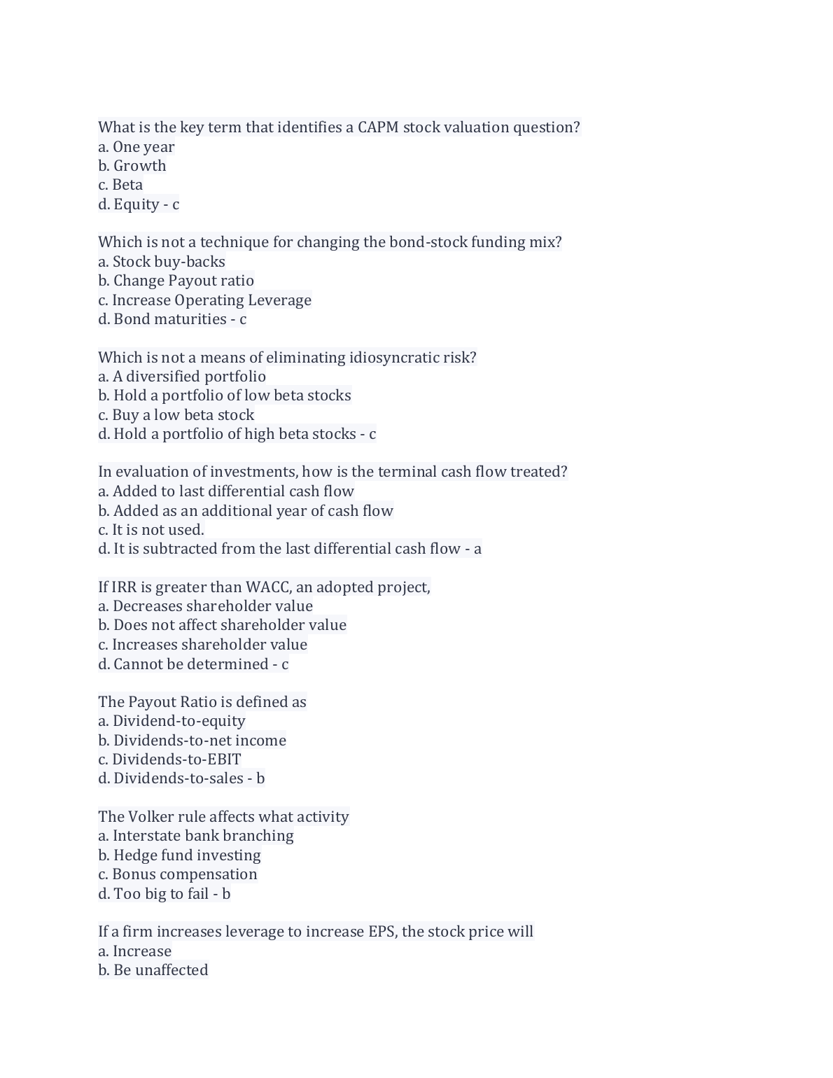 WGU C214 Financial Mgmt Concepts Practice Exam IMG-3