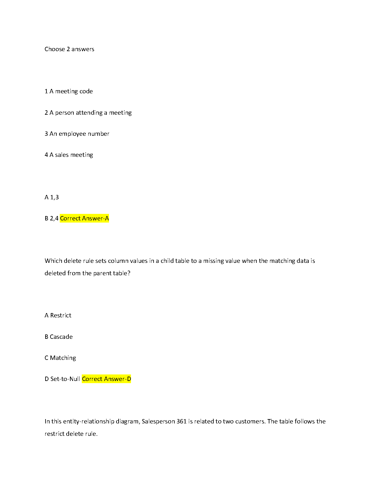 WGU C170 Data Management Quizlet 2024 Revision Notes IMG-3