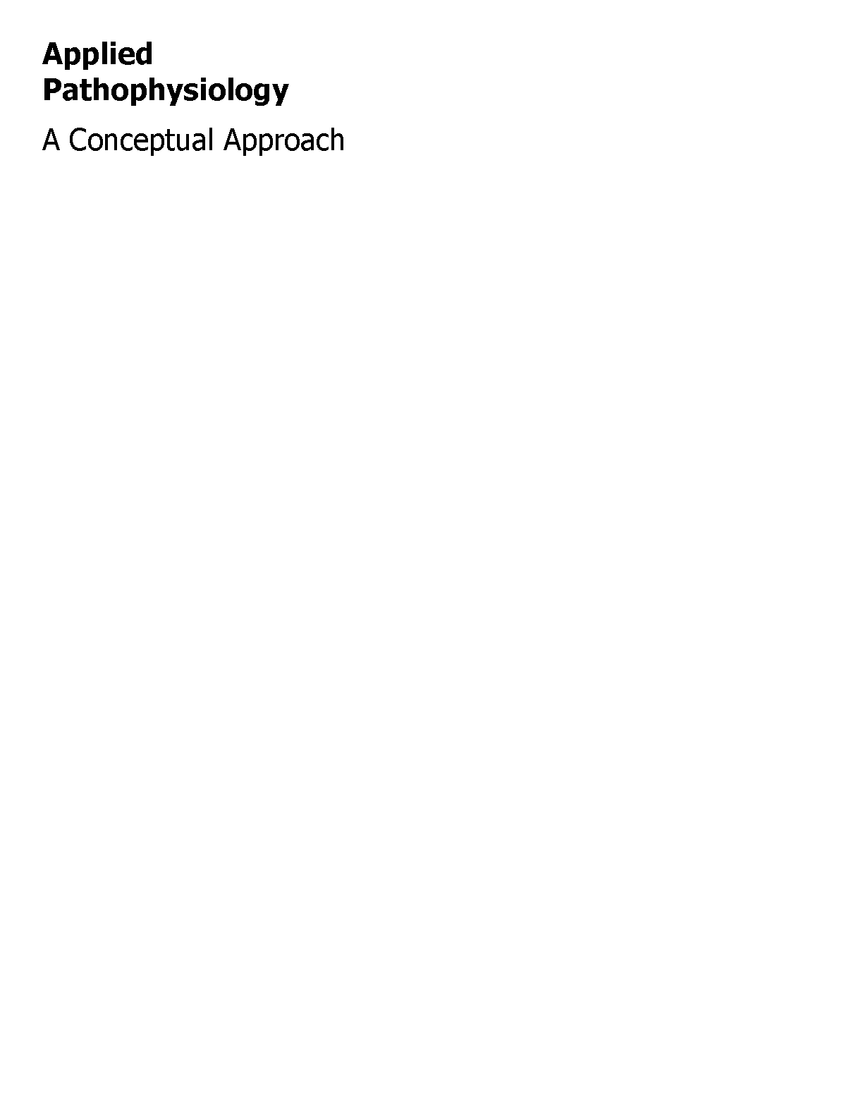 Applied Pathophysiology Test Bank Solutions Manual