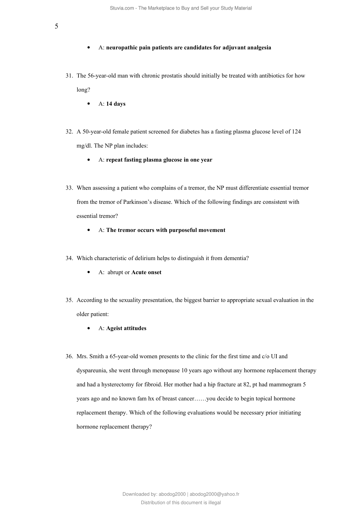 NR 601 Final Exam Answers Chamberlain 2023 Nursing Review IMG-3