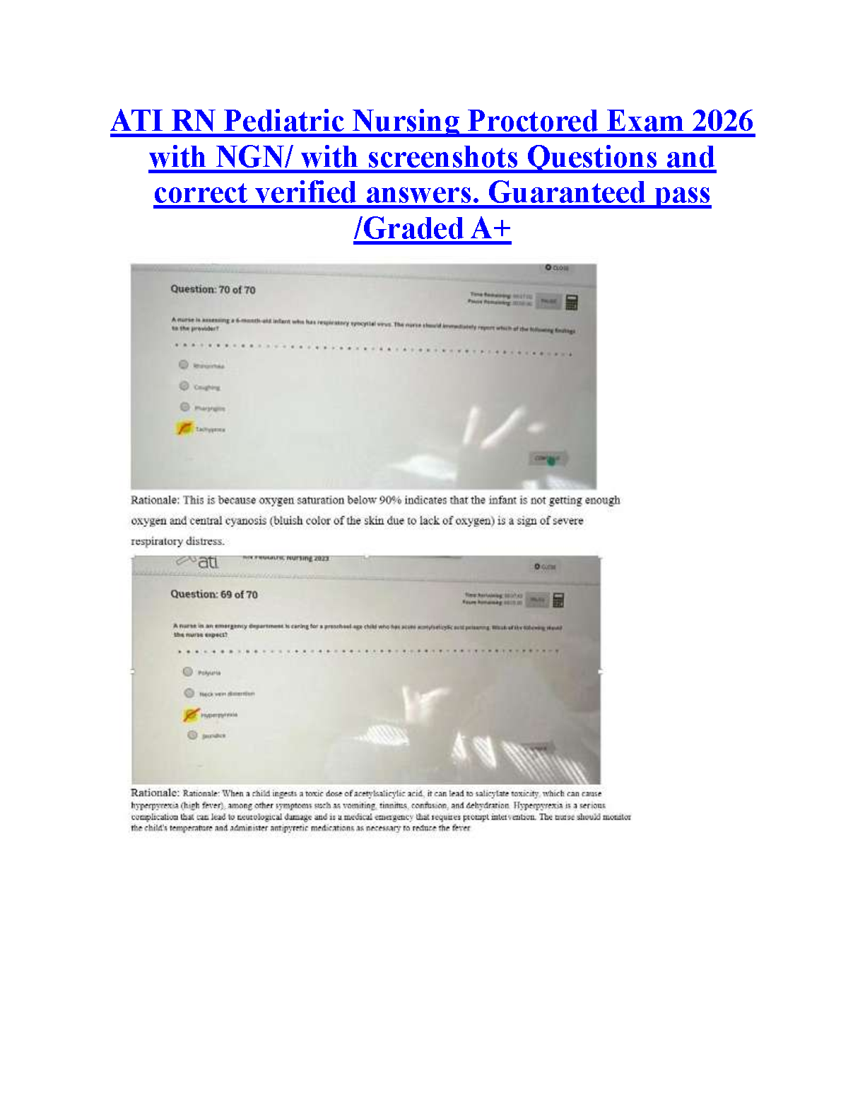 ATI RN Pediatric Nursing NGN Exam Prep 2026/27 IMG-1