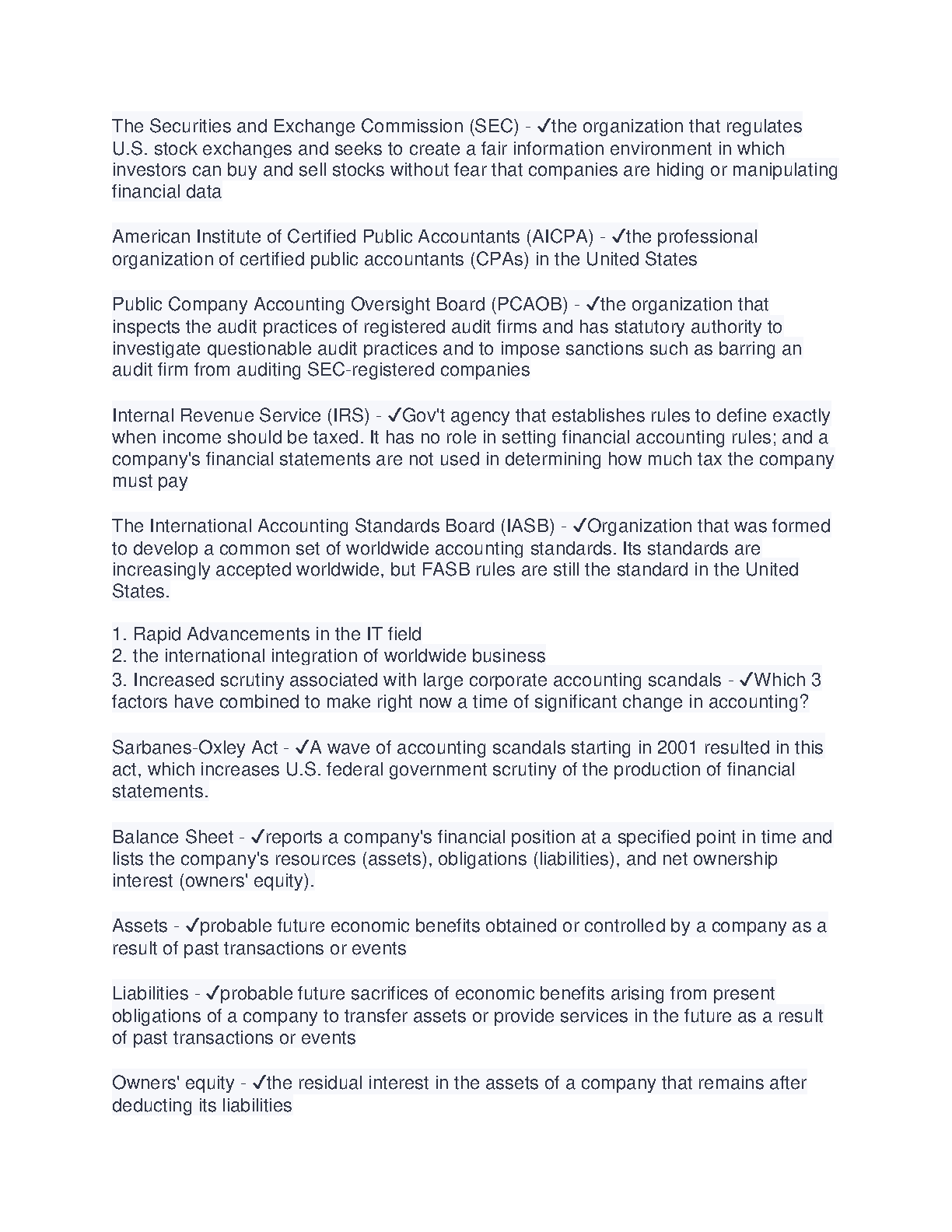 WGU C213 Accounting Study Guide 2024/25