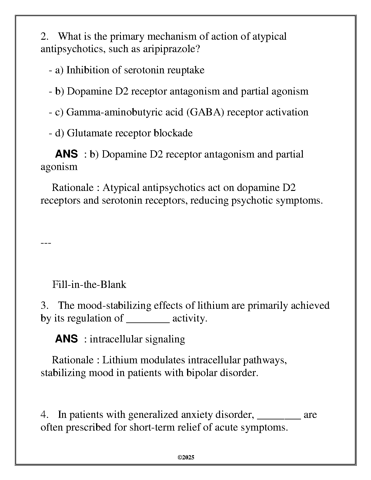 WGU NURS 6348 Psychopharmacology PMHNP Final Exam Q&A 2025