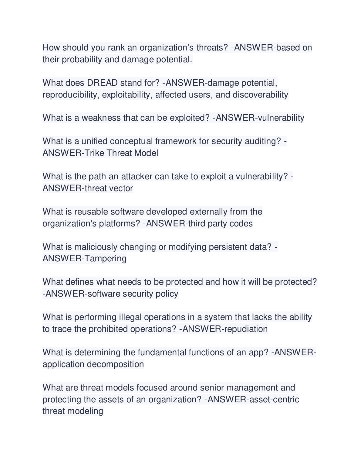 WGU D487 Secure Software Design Exam Questions 2025 A+ IMG-3