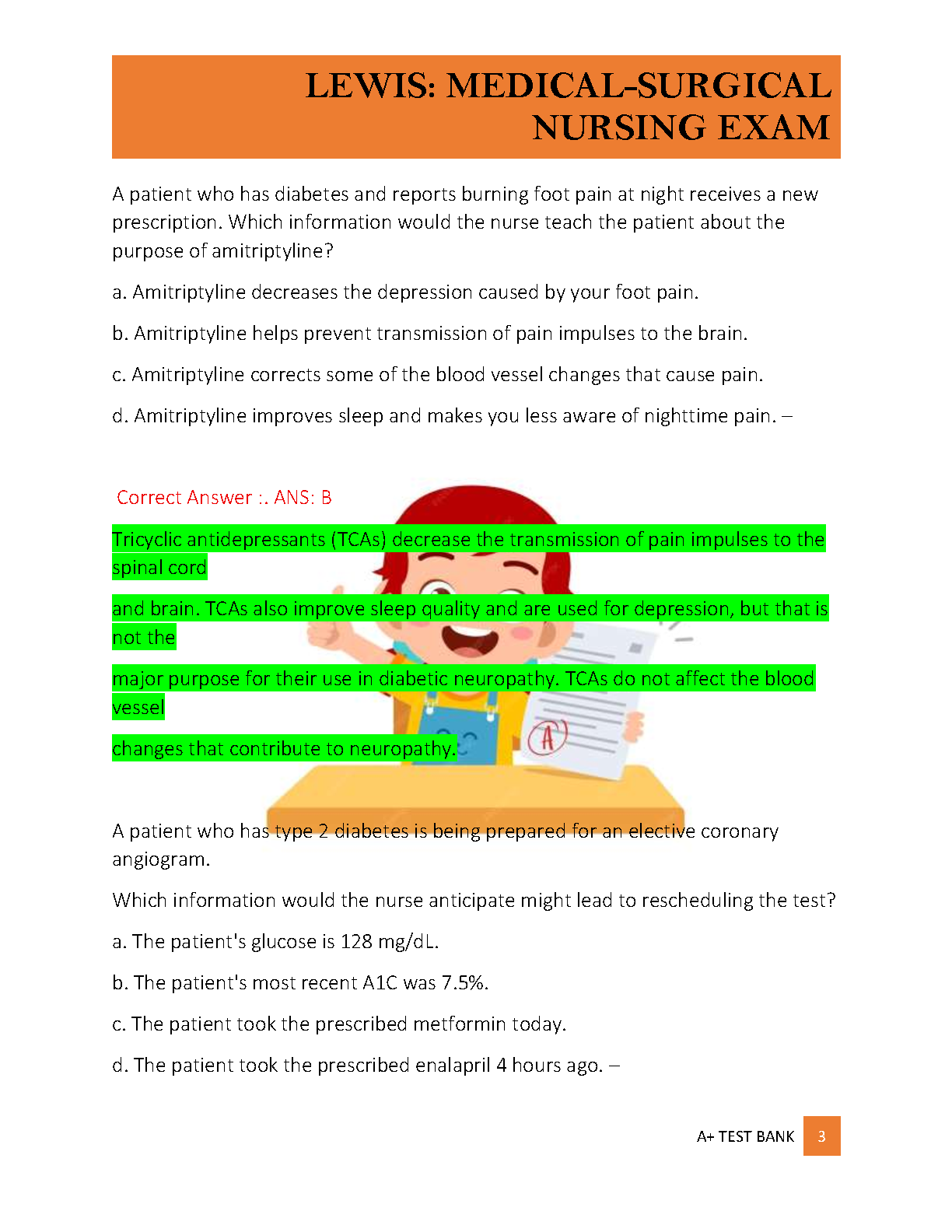 Lewis Med Surg Nursing 12e Test Bank 2026/27 IMG-3