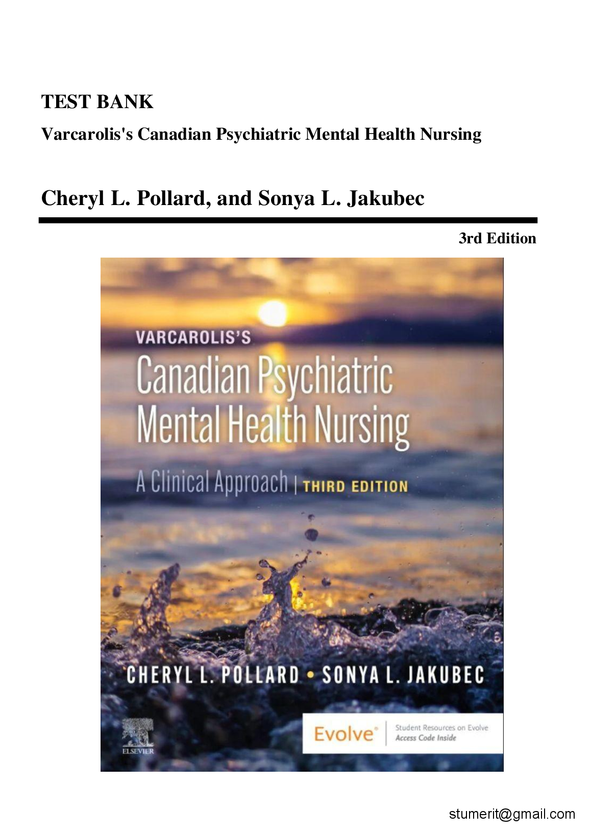 Varcarolis’s Canadian Psychiatric Mental Health Nursing 3rd
