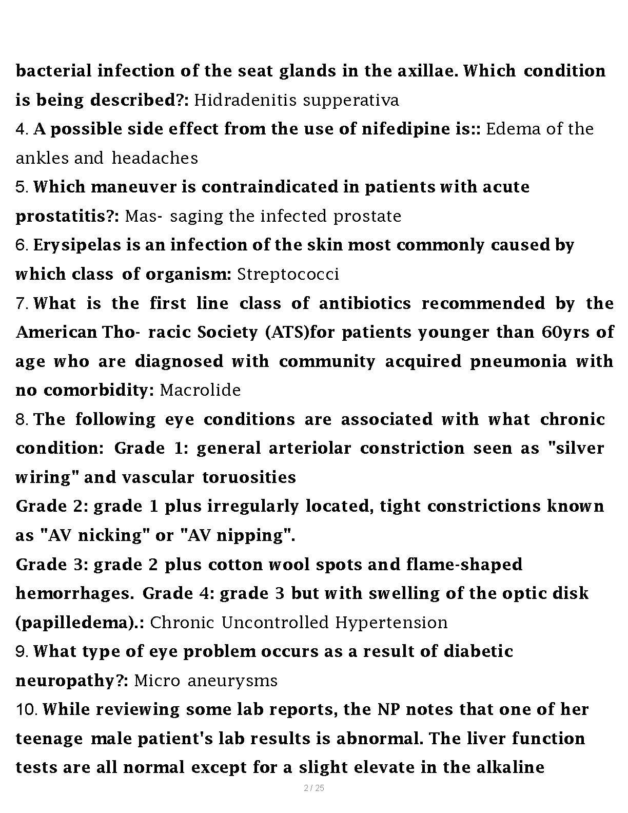 FNP 2026 Exam Prep LEIK Questions