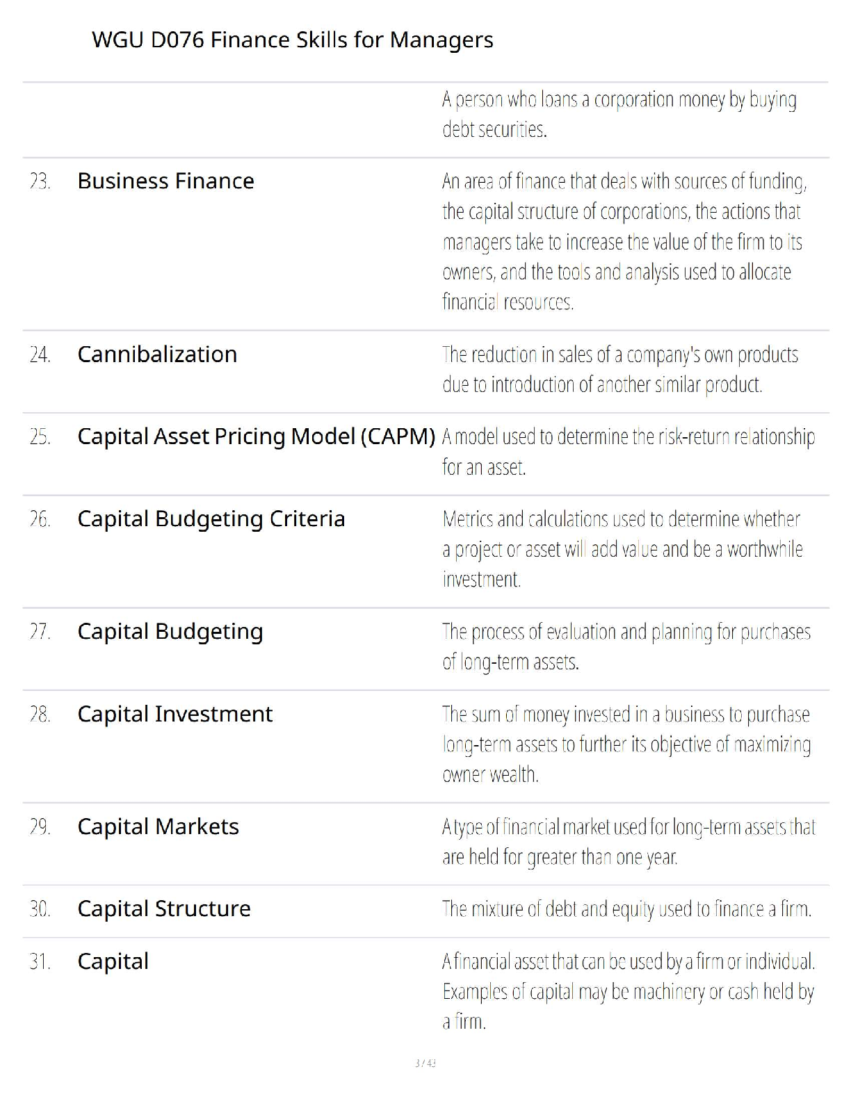 WGU D076 Finance Skills for Managers Test Bank IMG-3
