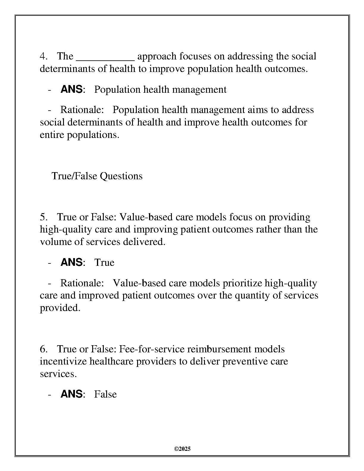 WGU D391 Healthcare Ecosystems FAQ Q&A 2025 IMG-3