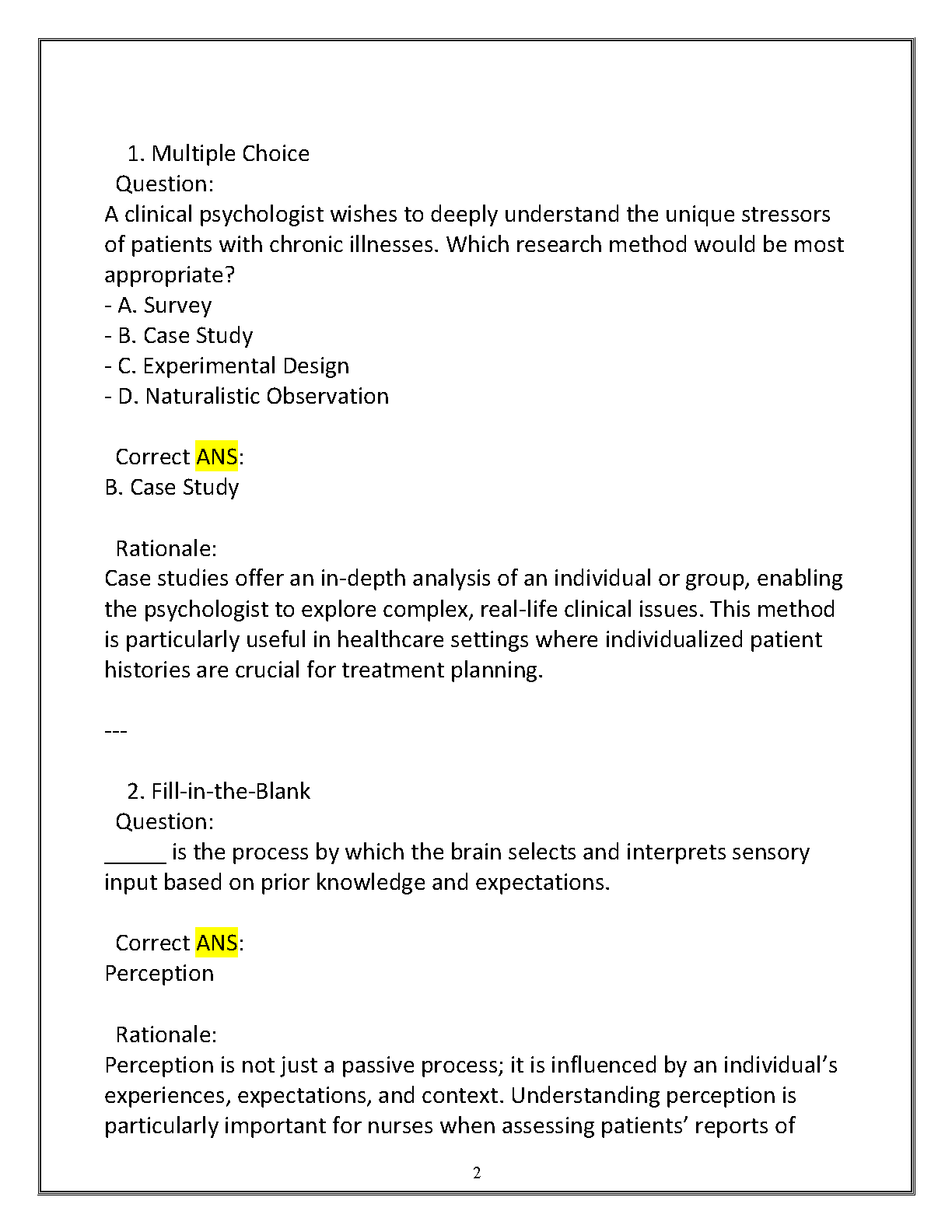 WGU C180 Psych 1010 Final Test Bank 2025 Solutions