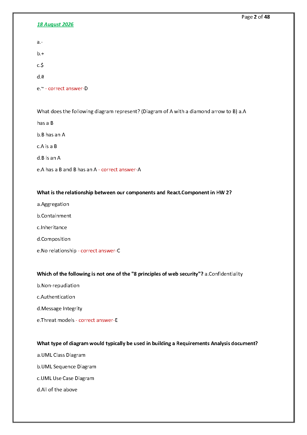 CSE 316 Final Exam Test Bank With Verified Answers