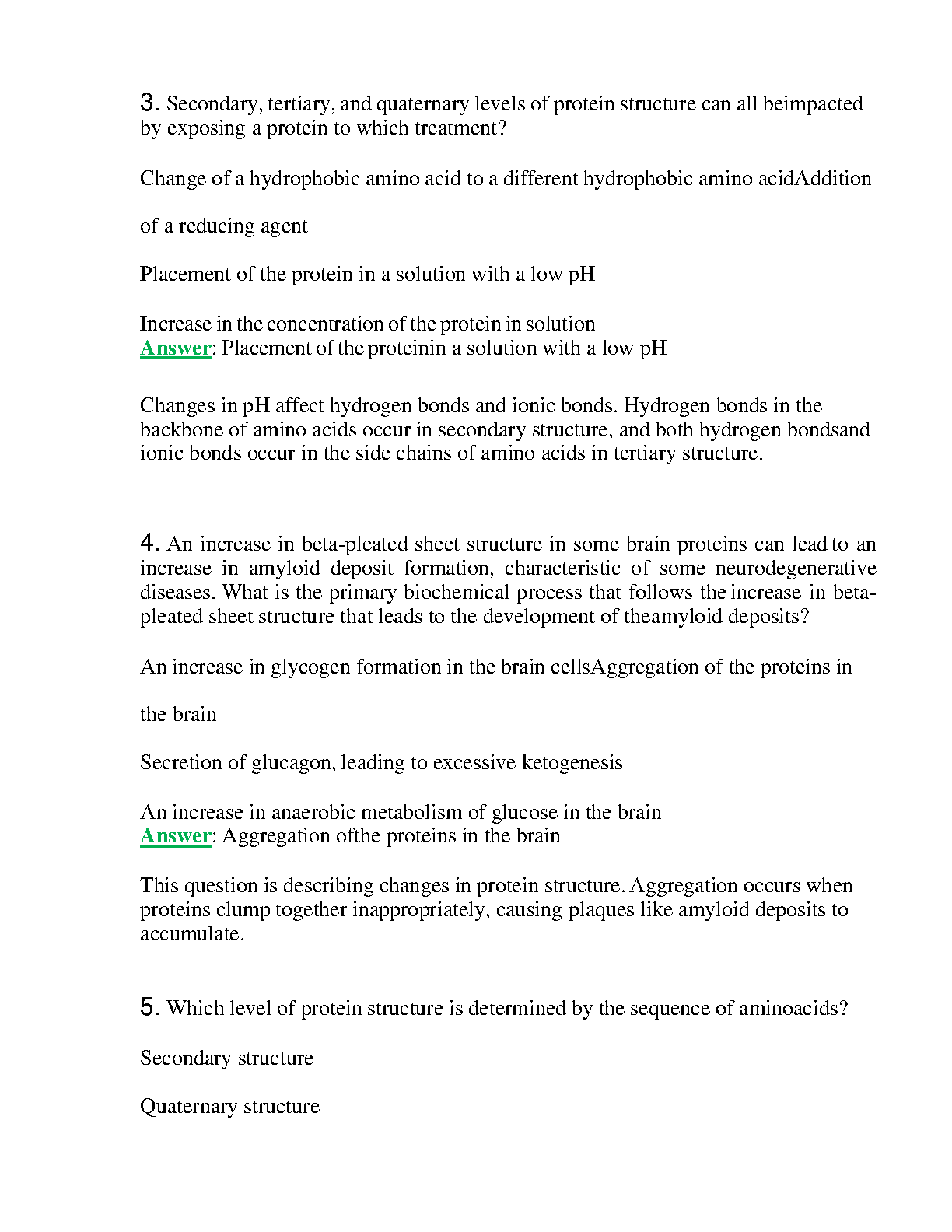 WGU C785 Biochemistry Q&A 2024 Exam Prep Guide