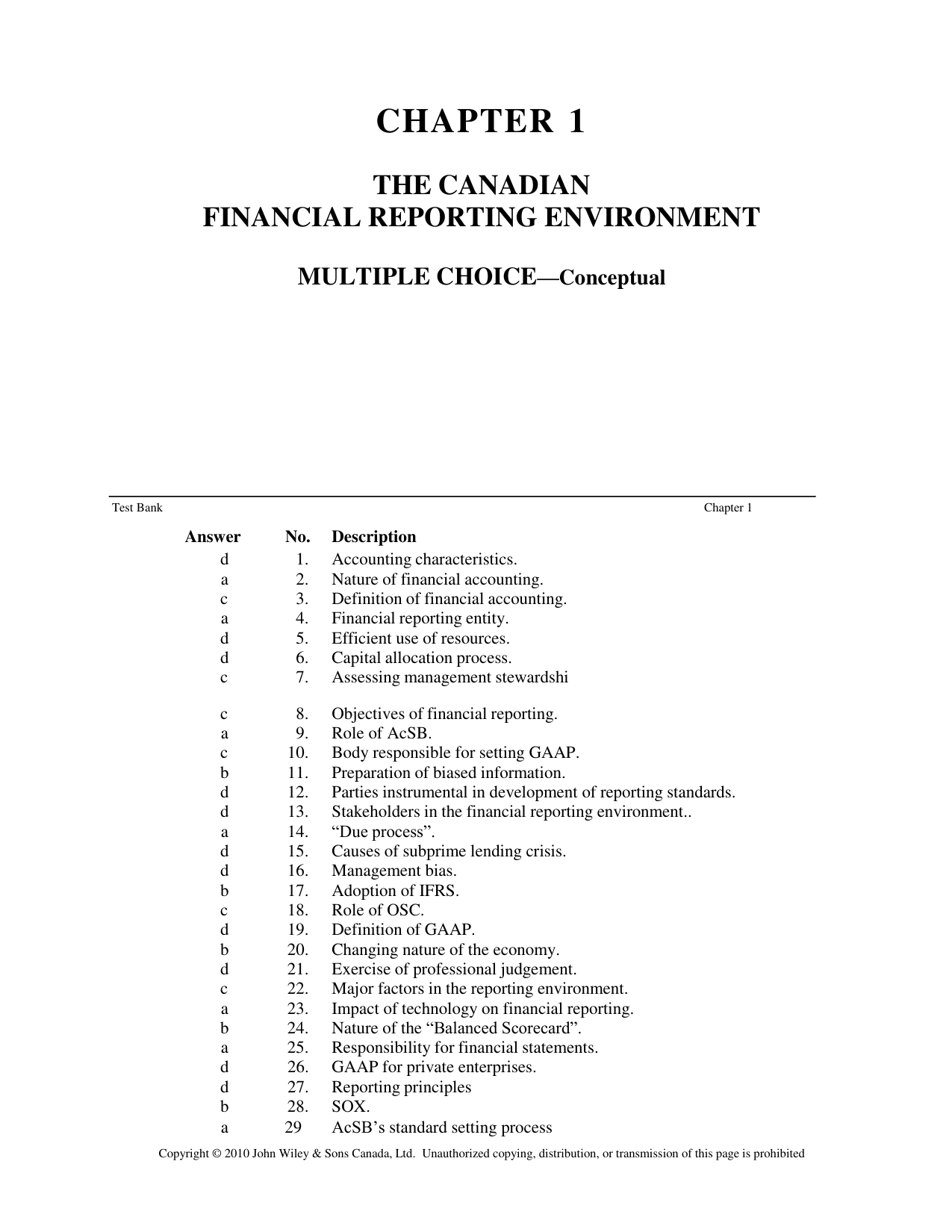 Intermediate Accounting, 9th Cdn Edition