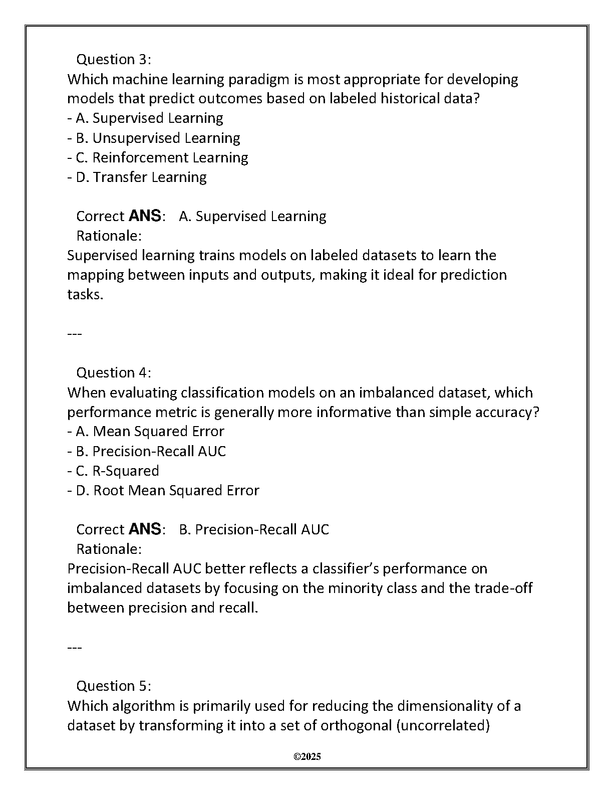 WGU DTSC 3211 Data Science Exam Q&A Review 2025/2027 IMG-3
