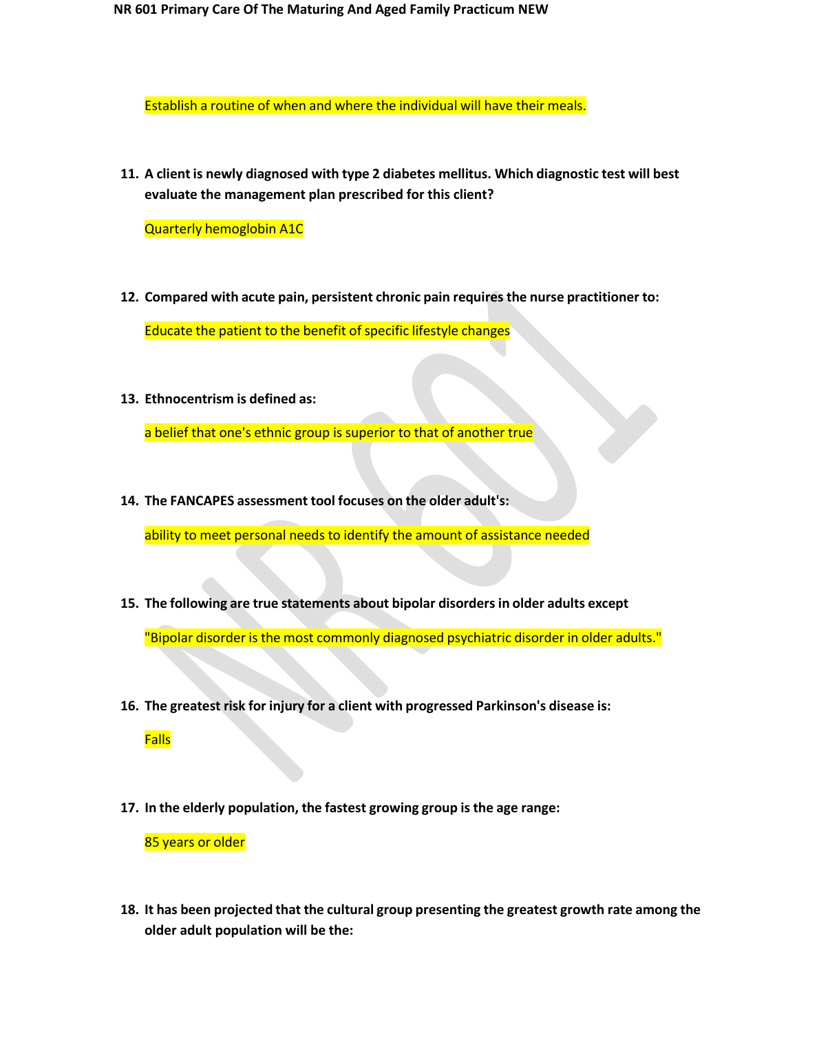 NR 601 Week 4 Midterm Answers 2023 A+ Study Guide IMG-1