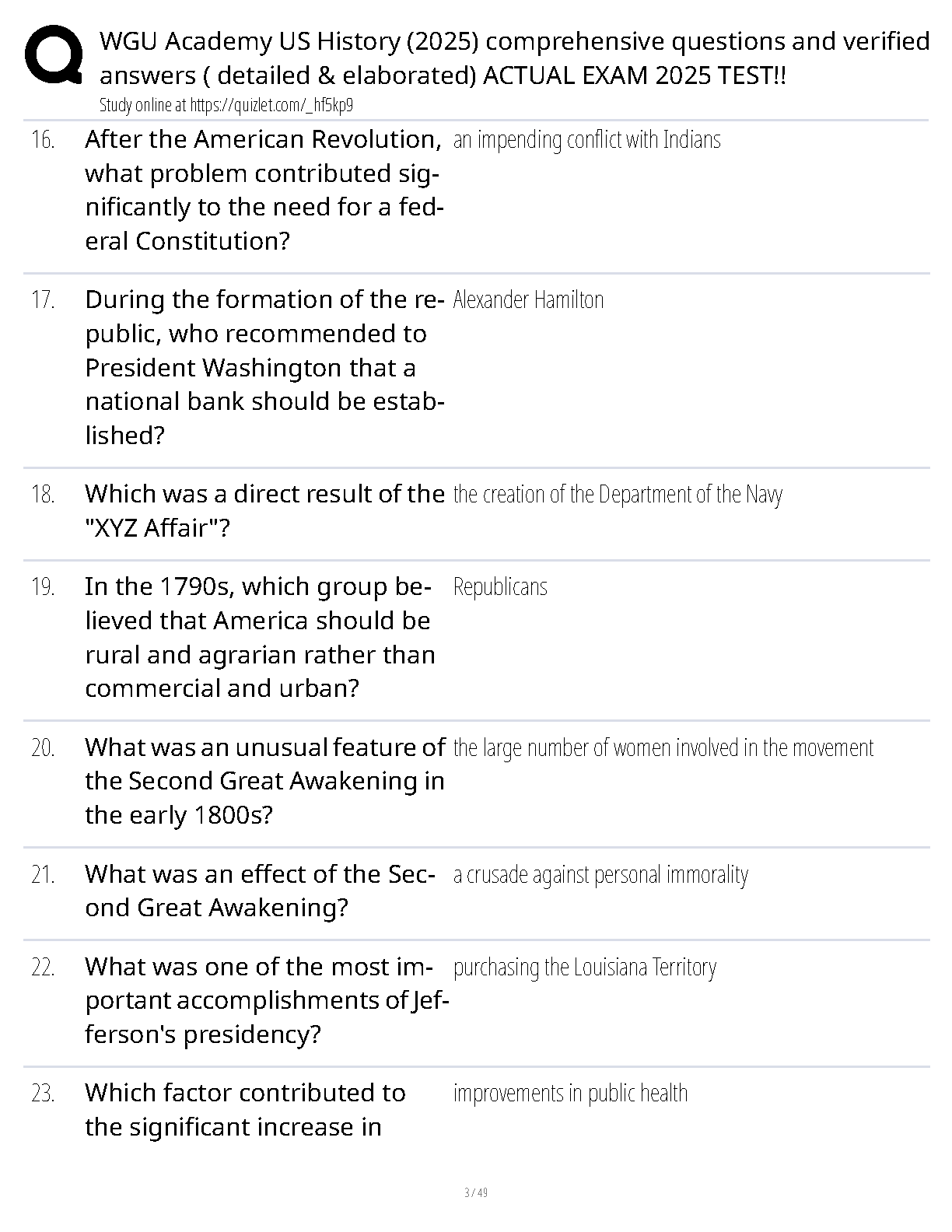 WGU Academy US History Test Bank 2025 Questions and Answers IMG-3